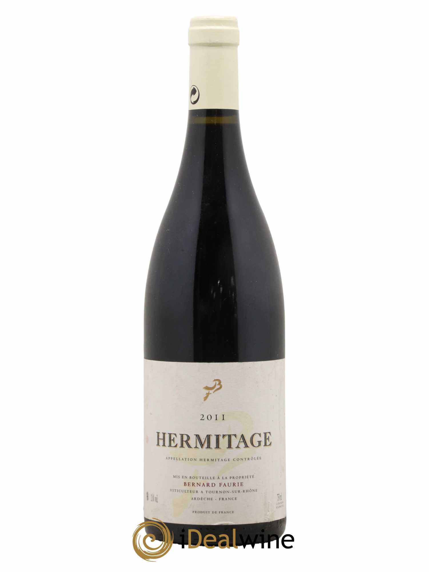 Hermitage Greffieux Bessards (capsule blanche) Bernard Faurie 2011 - Lot de 1 bouteille - 0