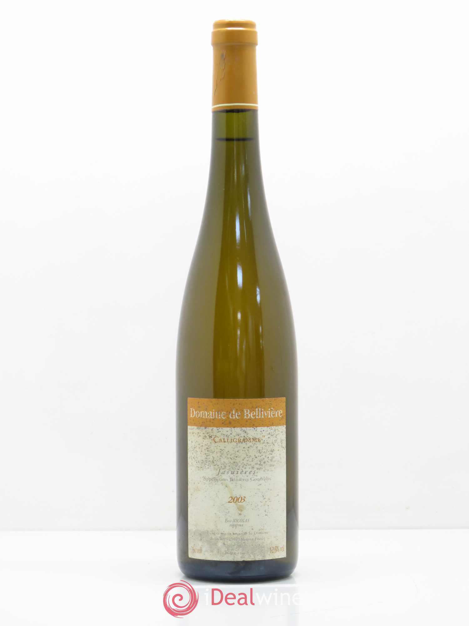 Jasnières Calligramme Domaine de Bellivière 2003 - Posten von 1 Flasche - 0