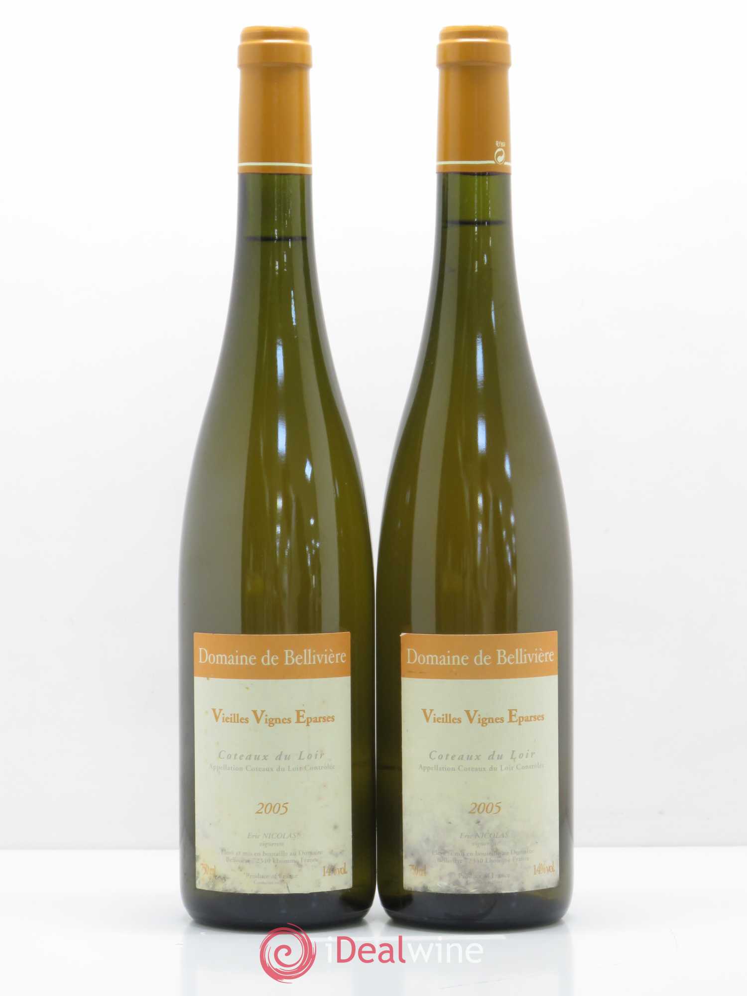 Coteaux du Loir Vieilles Vignes Eparses Domaine de Bellivière 2005 - Lot de 2 bouteilles - 0