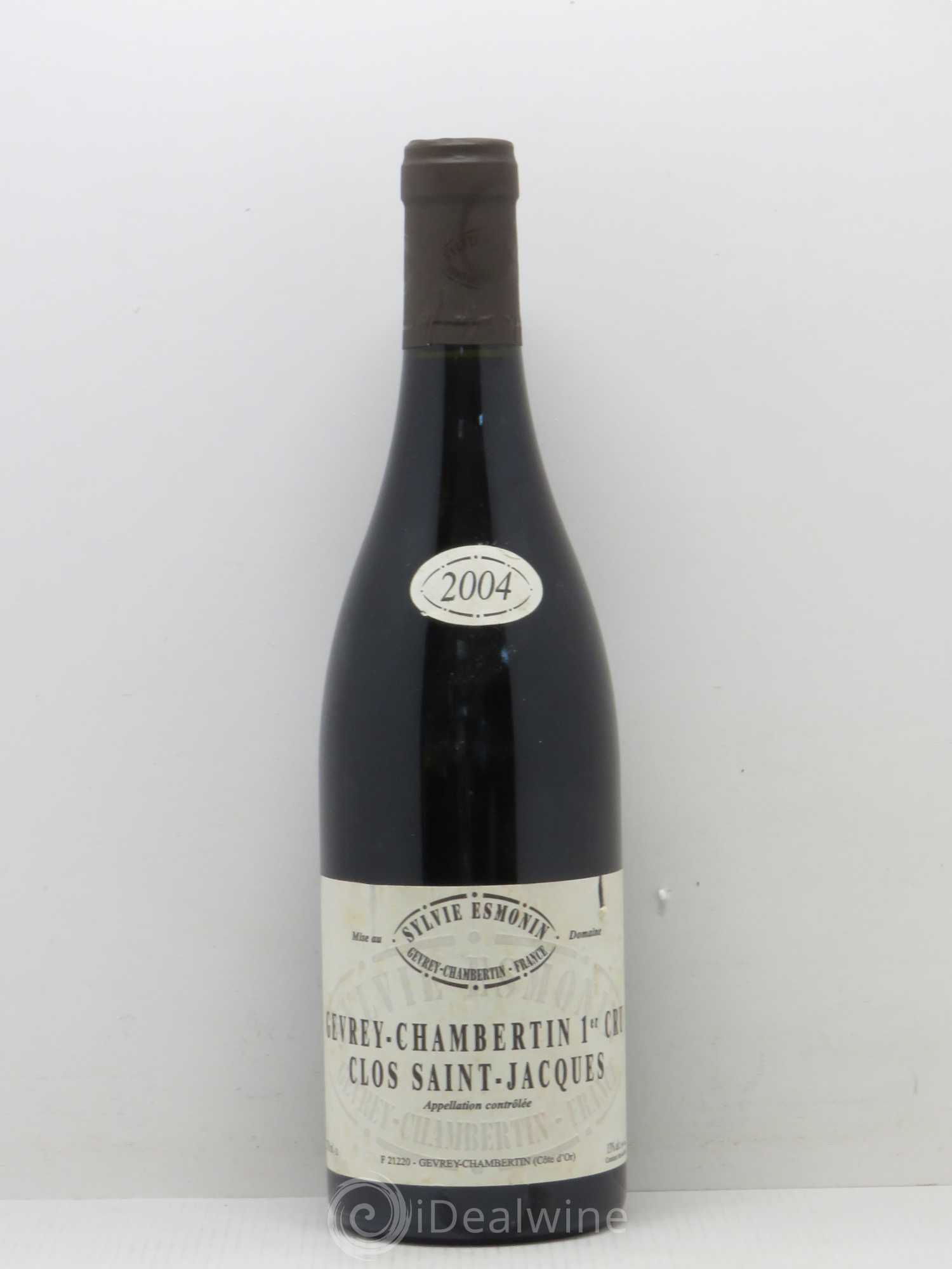 Gevrey-Chambertin 1er Cru Clos Saint Jacques Sylvie Esmonin 2004 - Lot de 1 bouteille - 0