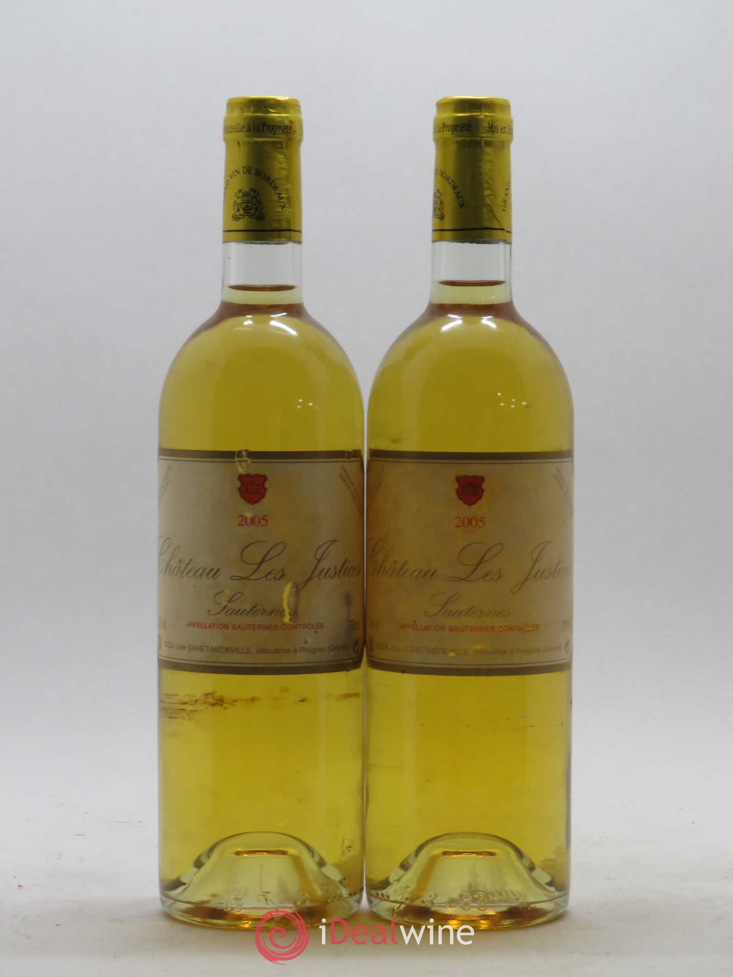 Château les Justices Cru Bourgeois 2005 - Lotto di 2 bottiglie - 0