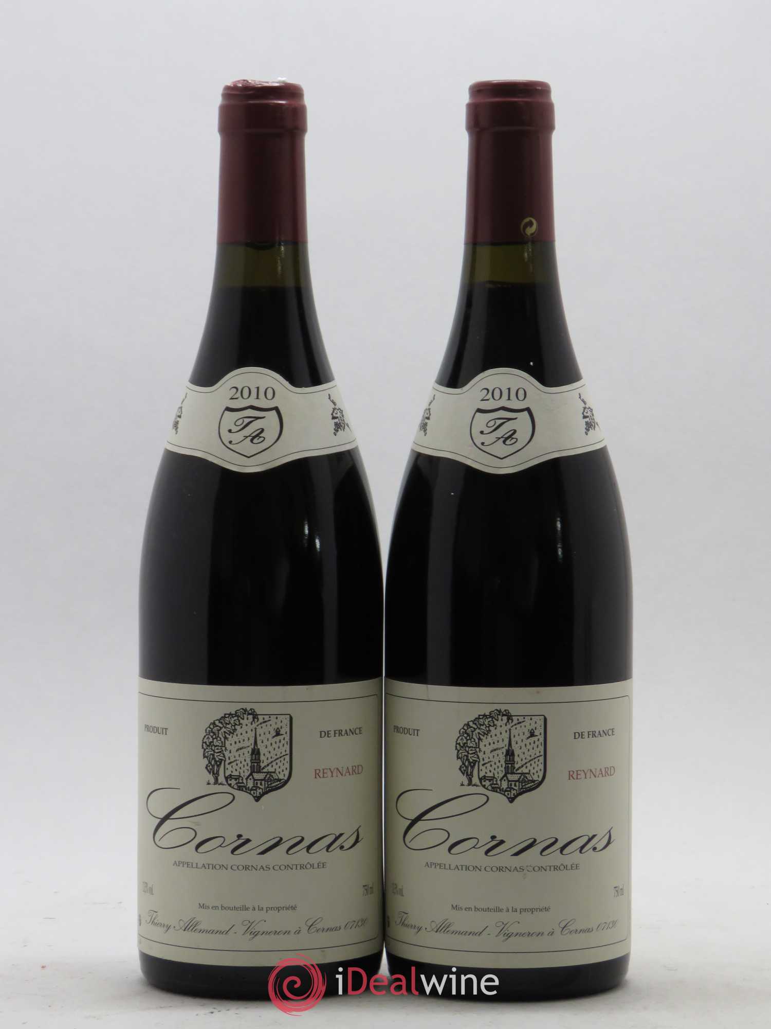 Cornas Reynard Thierry Allemand 2010 - Lot de 2 bouteilles - 0