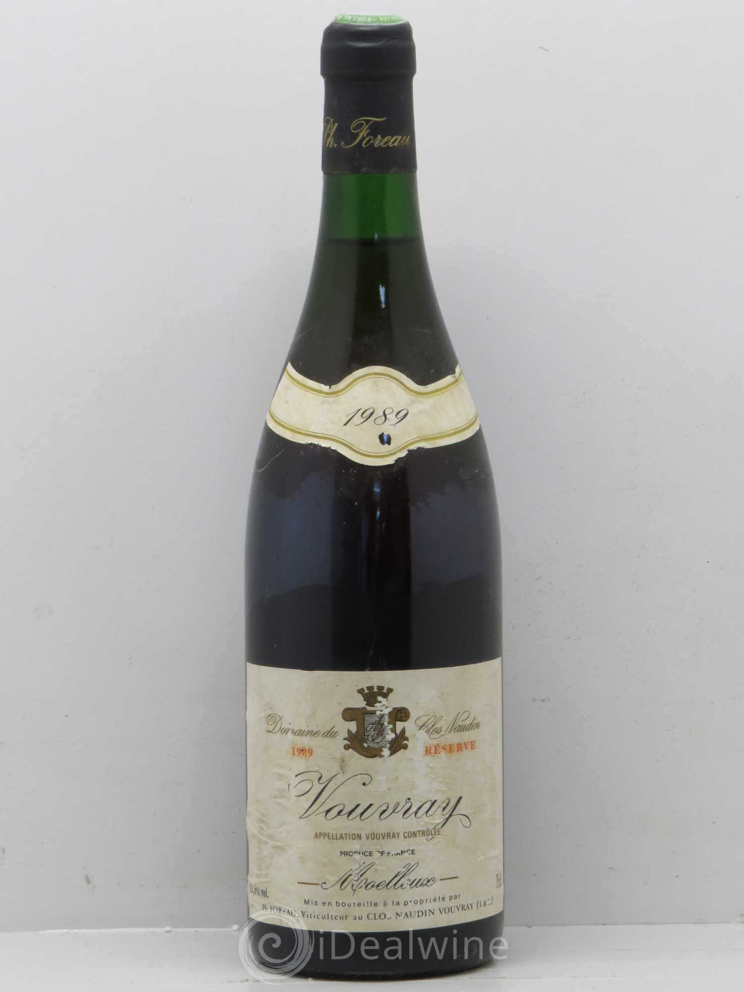 Vouvray Moelleux Réserve Clos Naudin - Philippe Foreau 1989 - Lotto di 1 bottiglia - 0