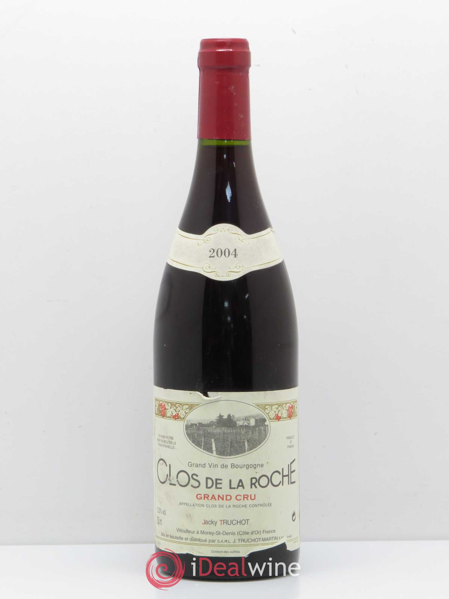 Clos de la Roche Grand Cru Jacky Truchot 2004 - Lot de 1 bouteille - 0