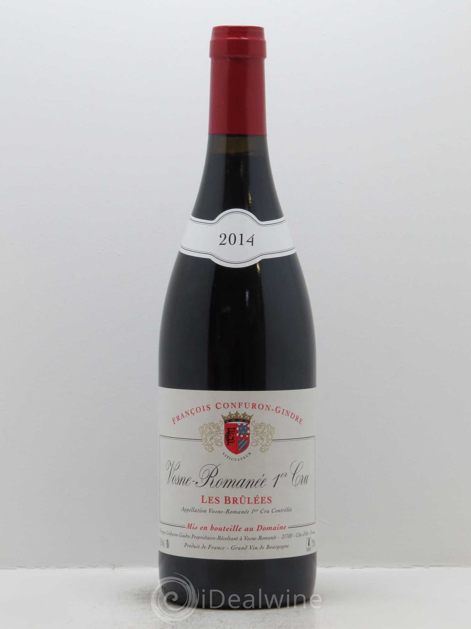 Vosne-Romanée 1er Cru Les Brûlées François Confuron-Gindre 2014 - Lot de 1 bouteille - 0