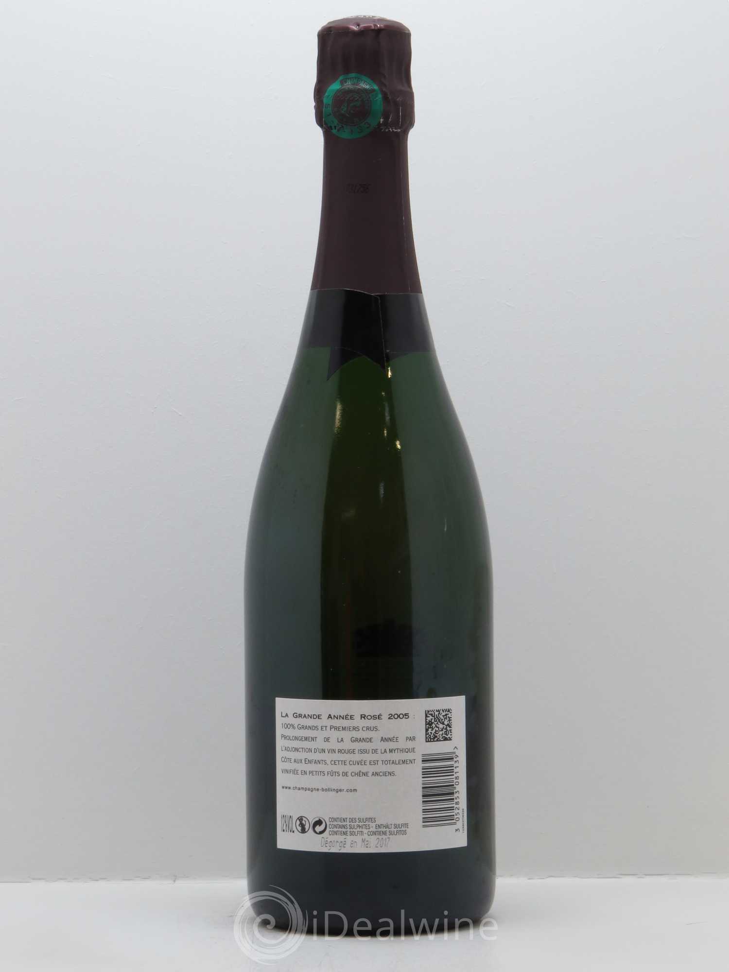 Grande Année Brut Bollinger 2005 - Lot de 1 bouteille - 1