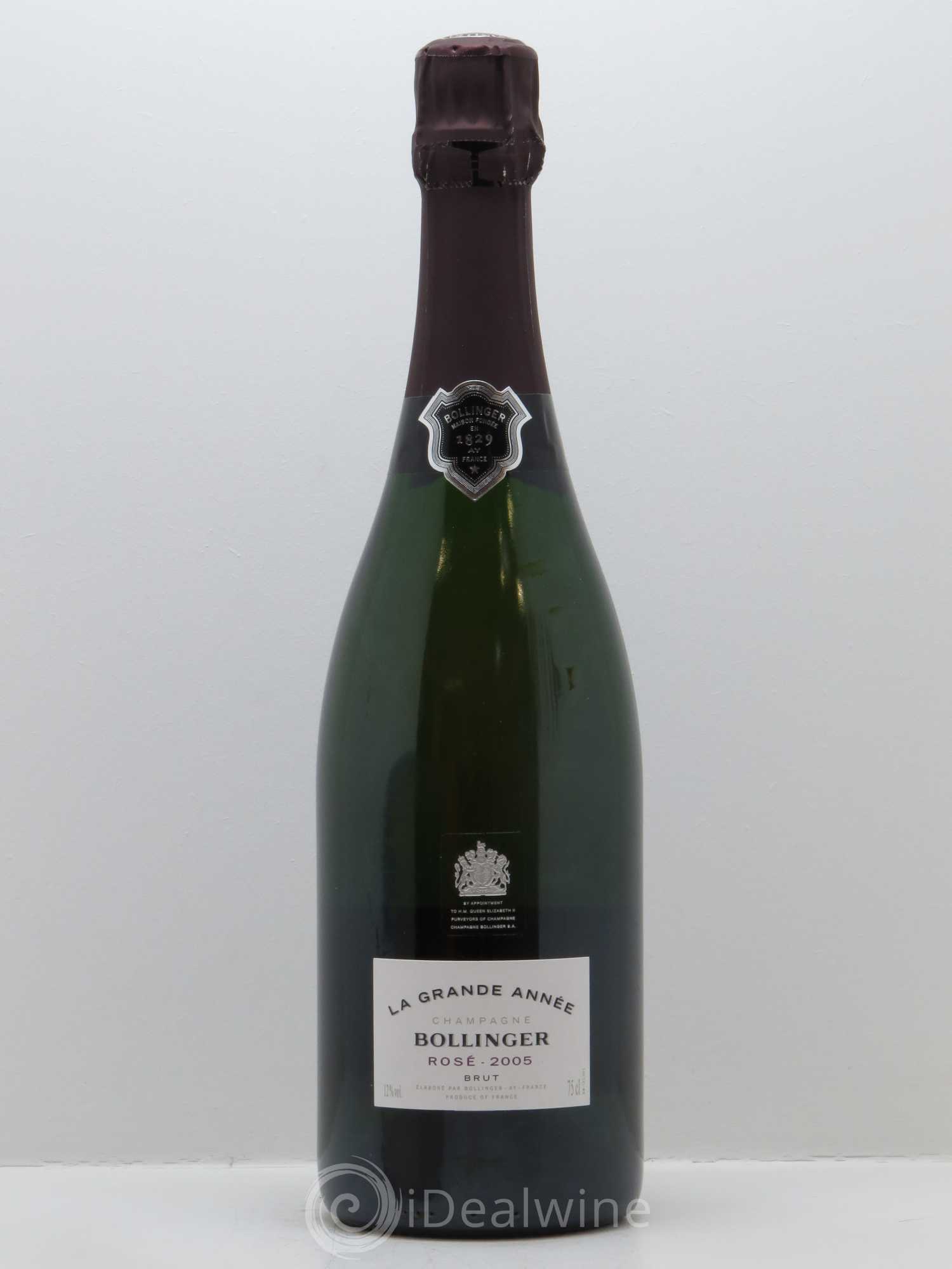 Grande Année Brut Bollinger 2005 - Lot de 1 bouteille - 0