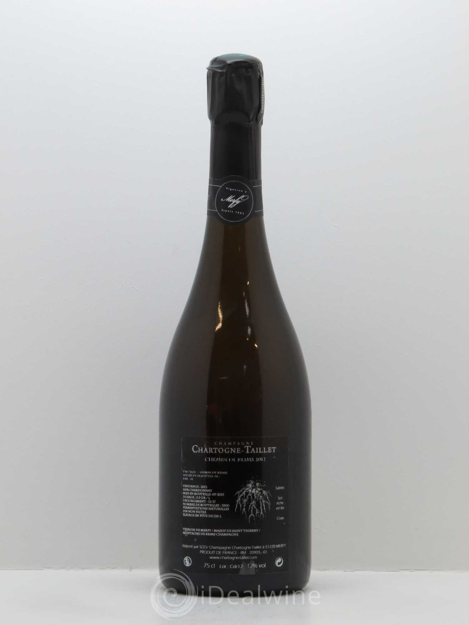 Chemins de Reims Chartogne-Taillet - Lot de 1 bouteille - 0