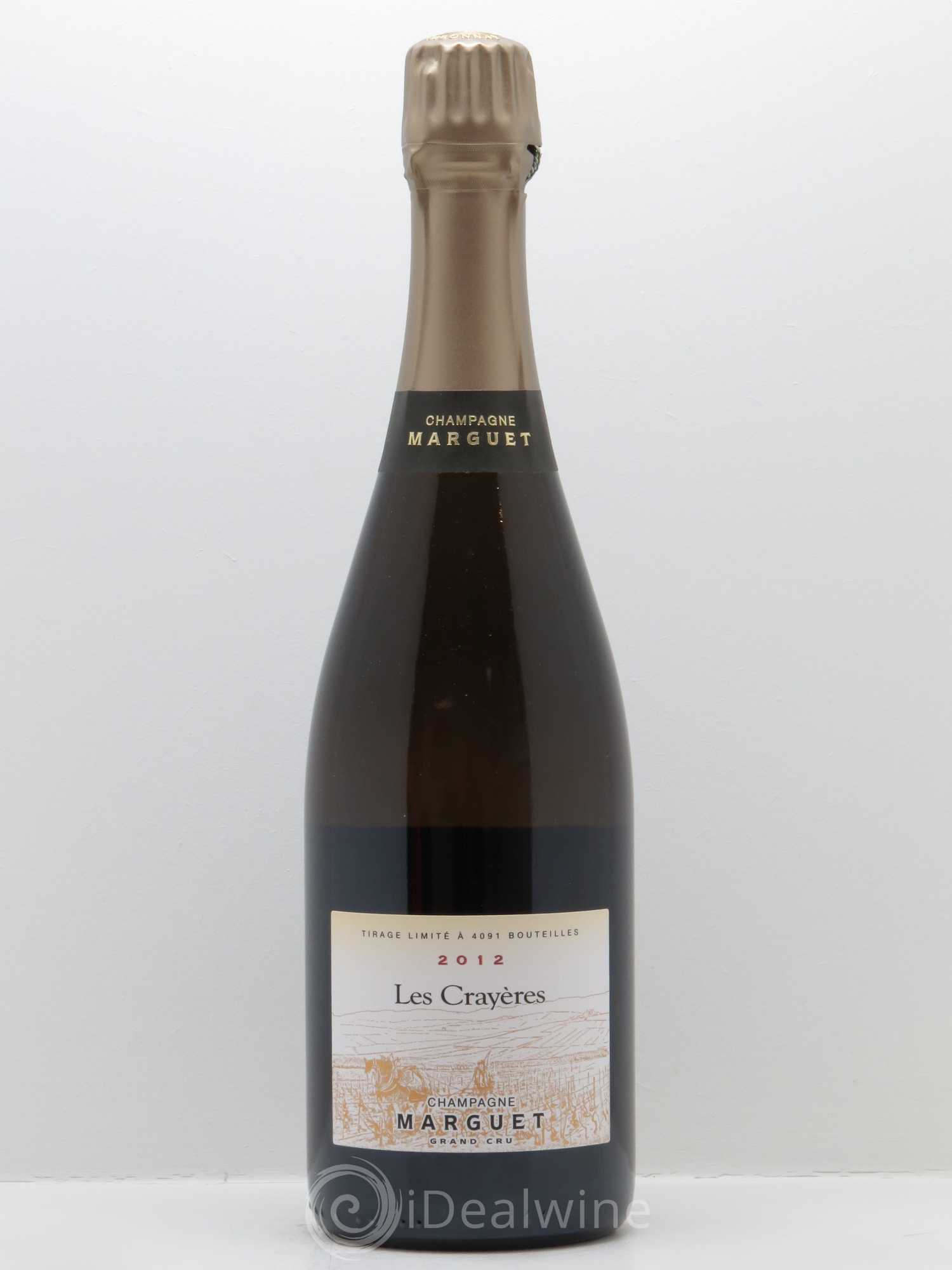 Les Crayères Grand Cru Brut Nature Marguet 2012 - Lot de 1 bouteille - 0