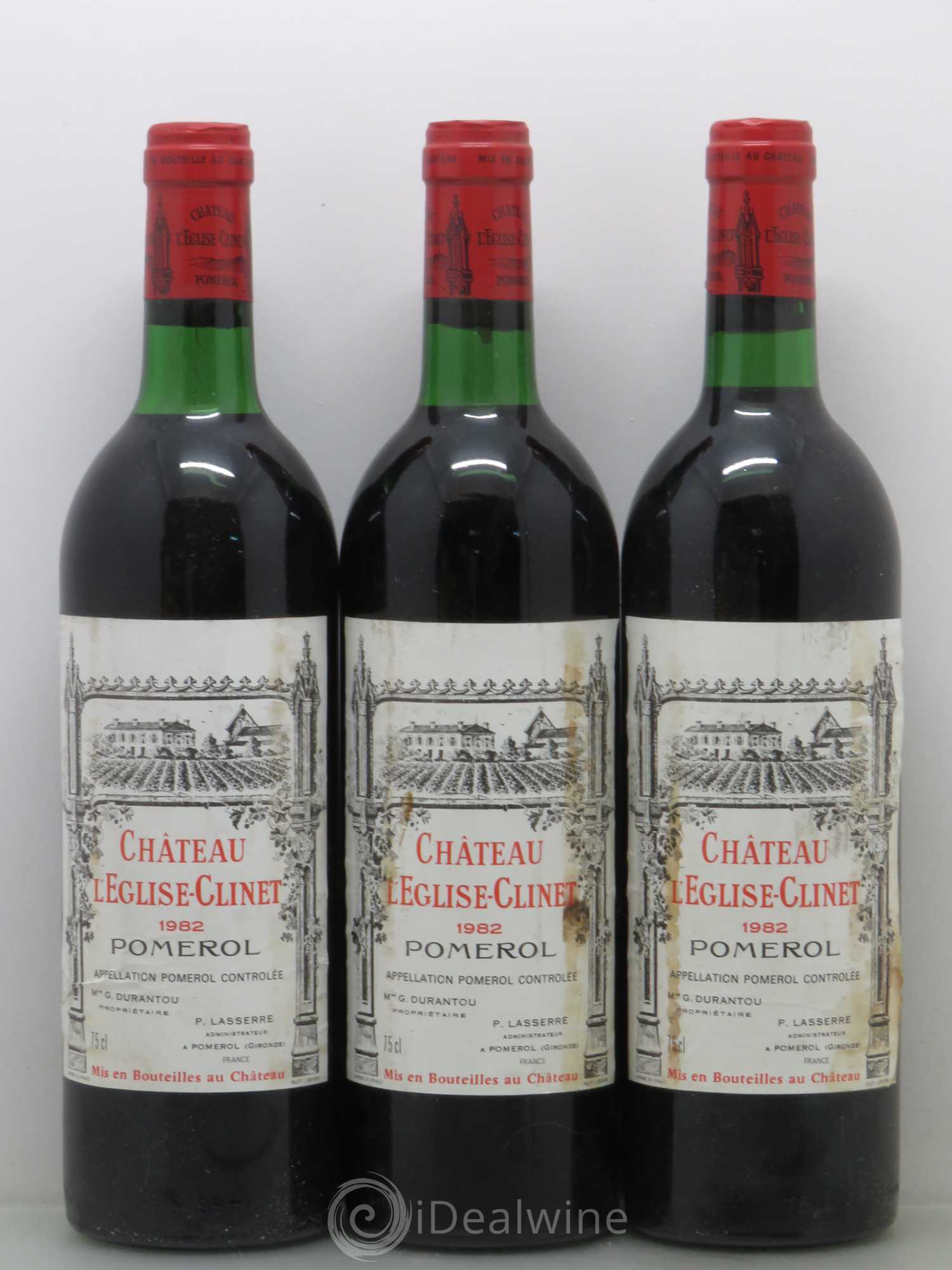 Château l' Église Clinet 1982 - Lot de 6 bouteilles - 2