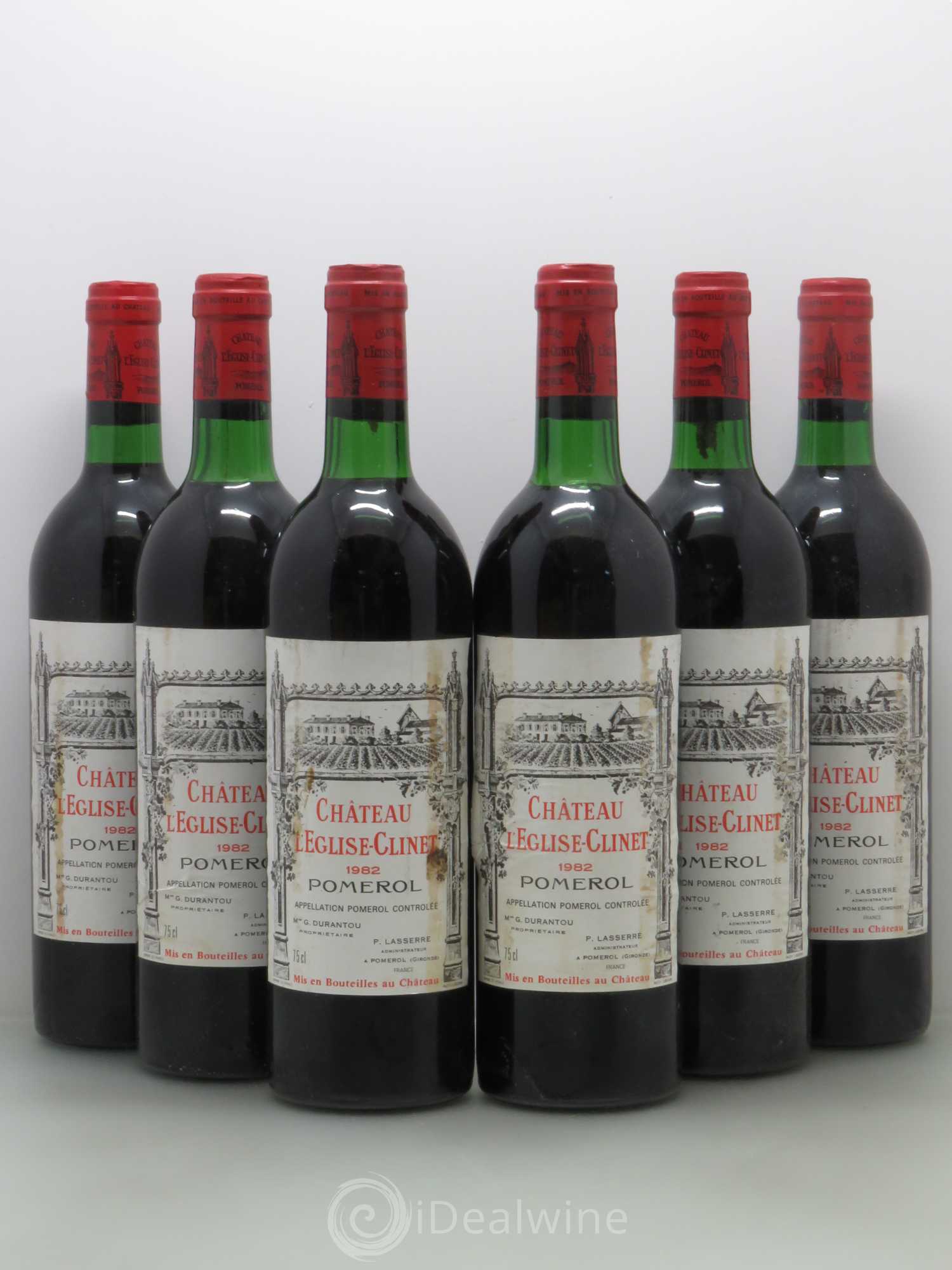 Château l' Église Clinet 1982 - Lot de 6 bouteilles - 0