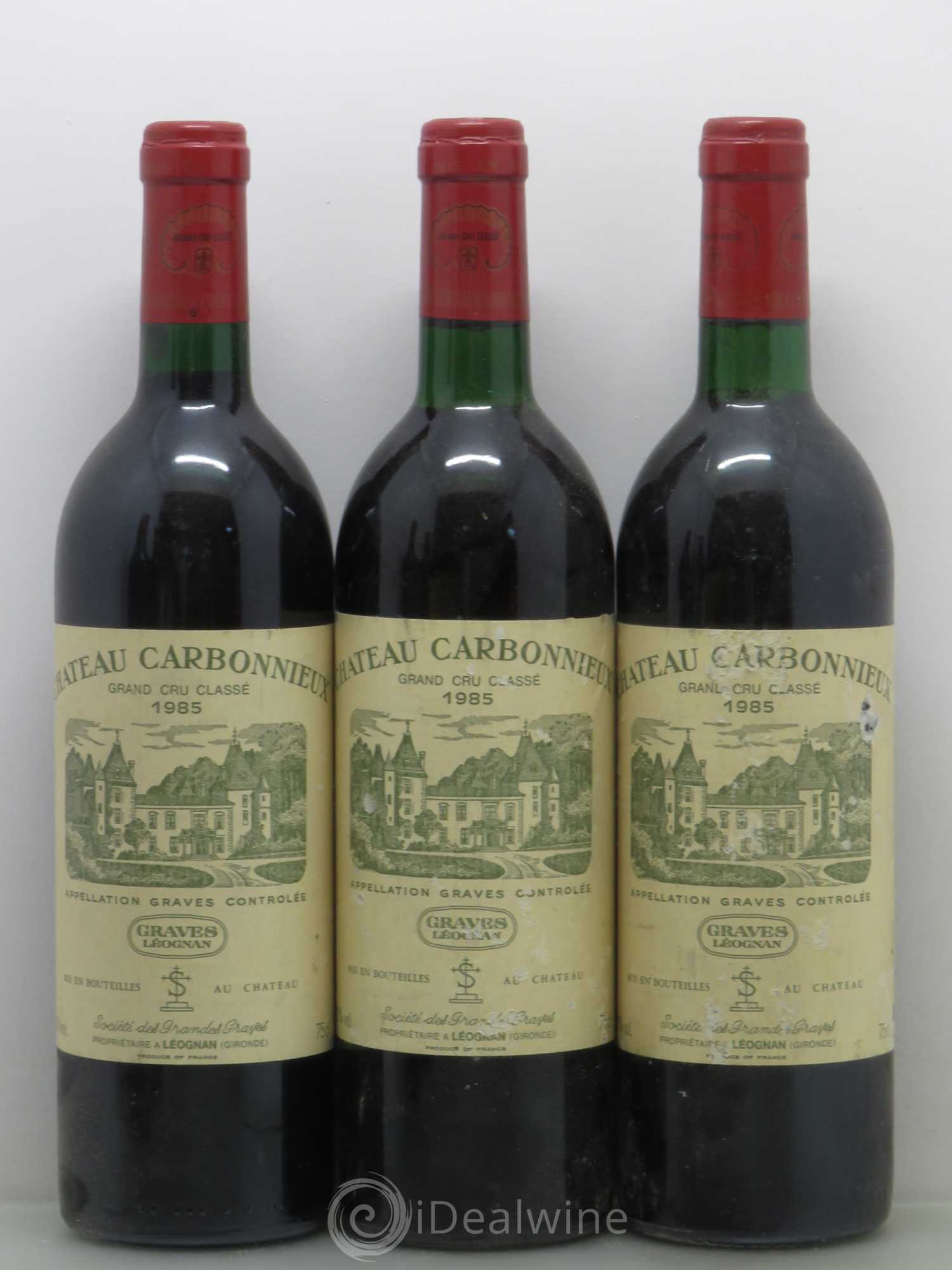 Château Carbonnieux Cru Classé de Graves 1985 - Lot de 5 bouteilles - 1