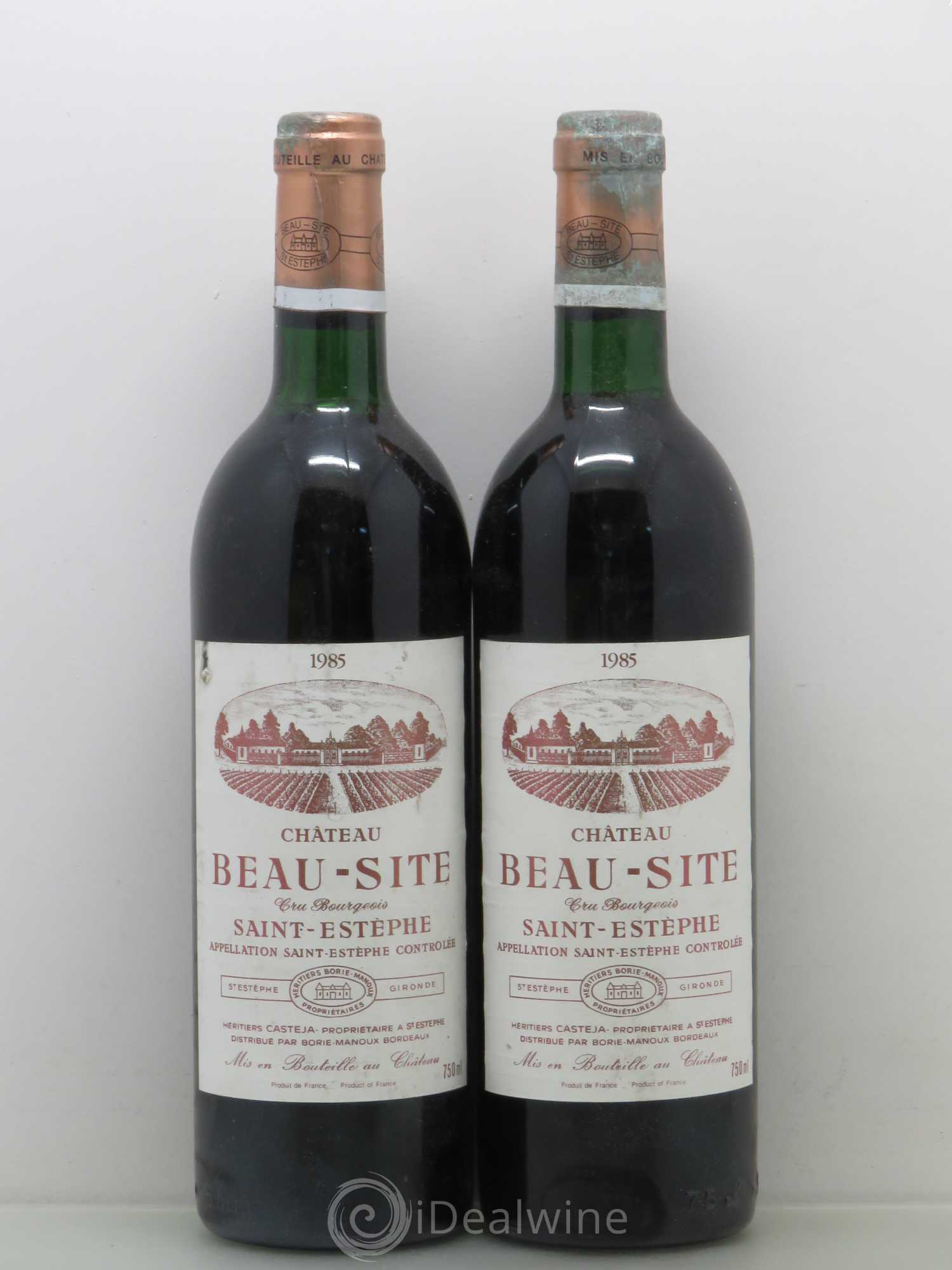 Château Beau Site Cru Bourgeois 1985 - Lot de 2 bouteilles - 0