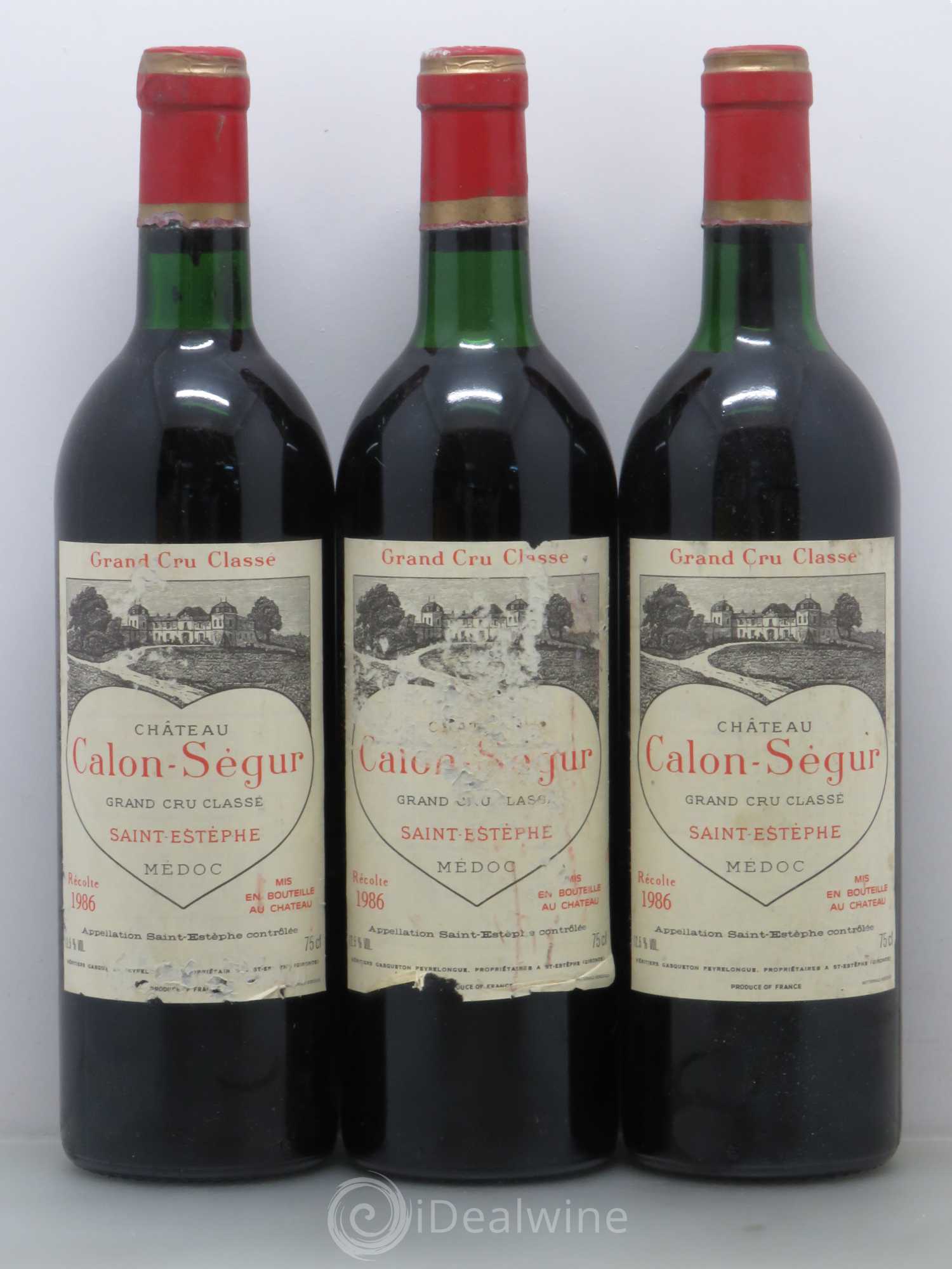 Château Calon Ségur 3ème Grand Cru Classé 1986 - Lot de 6 bouteilles - 2