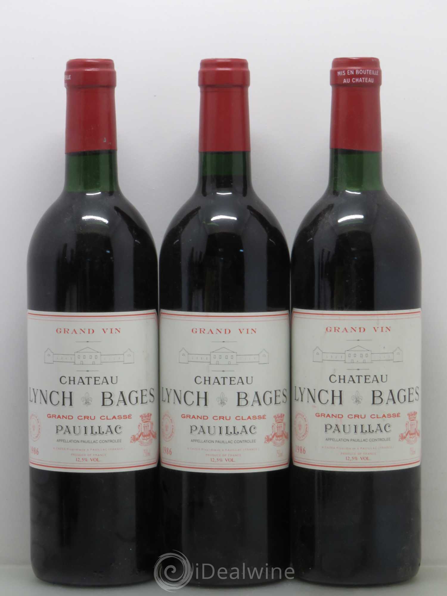 Château Lynch Bages 5ème Grand Cru Classé 1986 - Lot de 6 bouteilles - 1