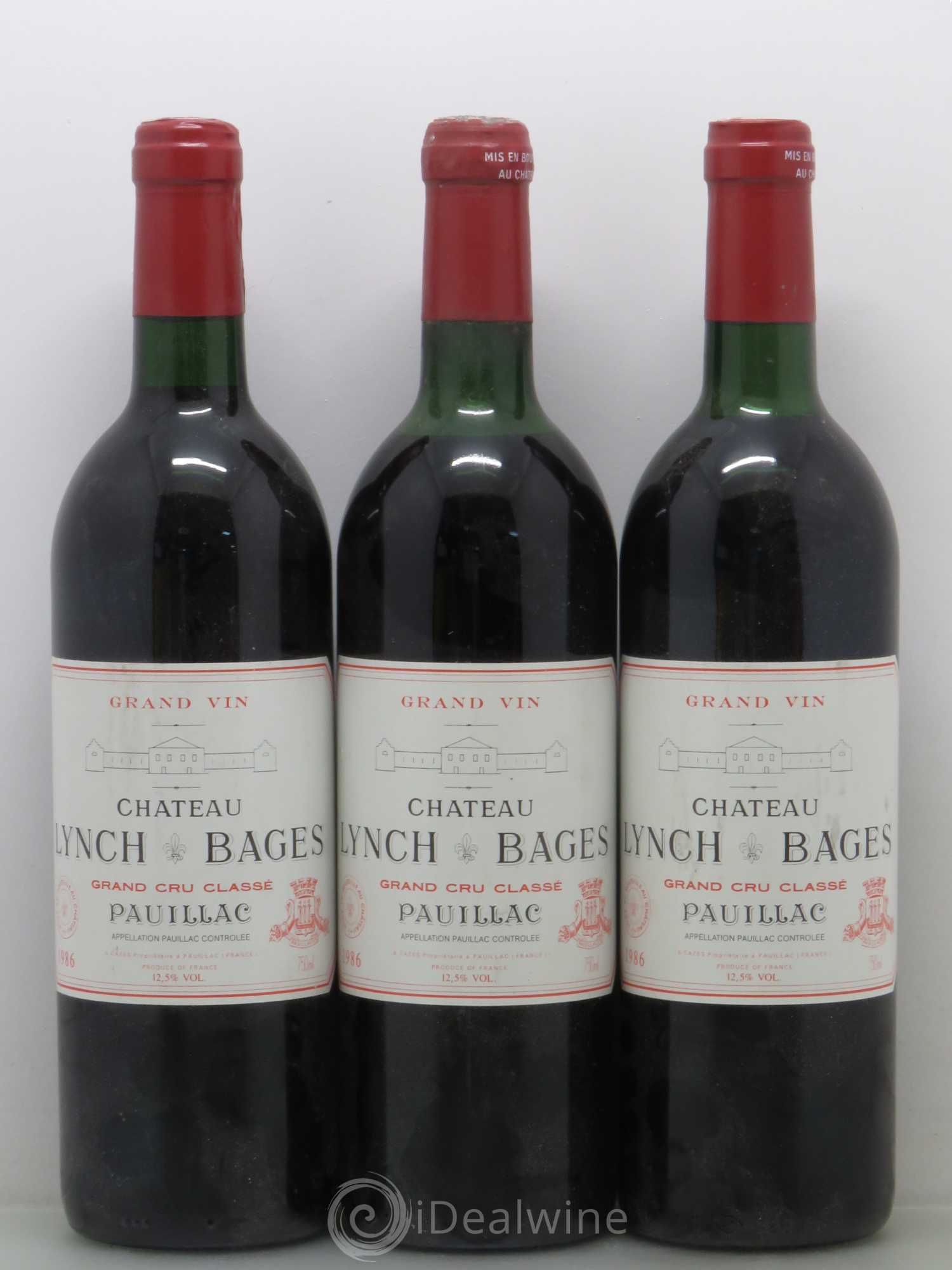 Château Lynch Bages 5ème Grand Cru Classé 1986 - Lot de 6 bouteilles - 2