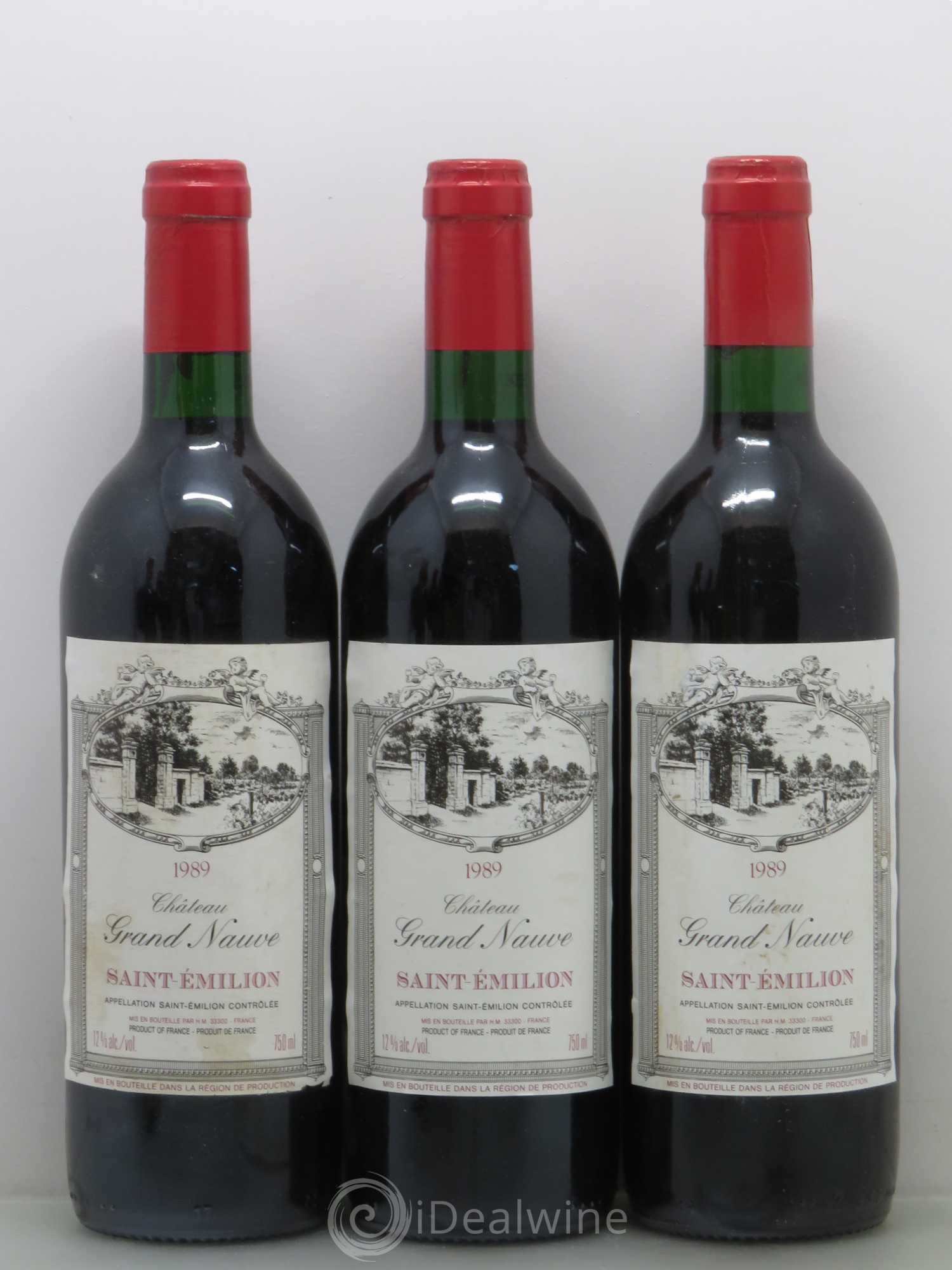 Divers Château Grand Nauve 1989 - Posten von 6 Flaschen - 1