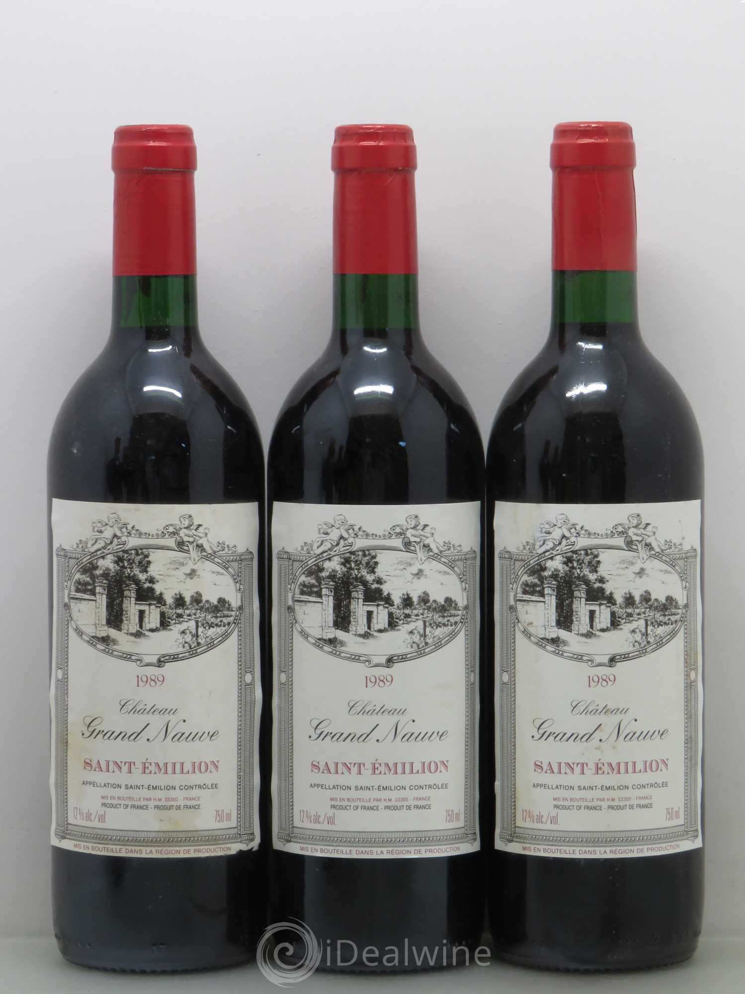 Divers Château Grand Nauve 1989 - Posten von 6 Flaschen - 2