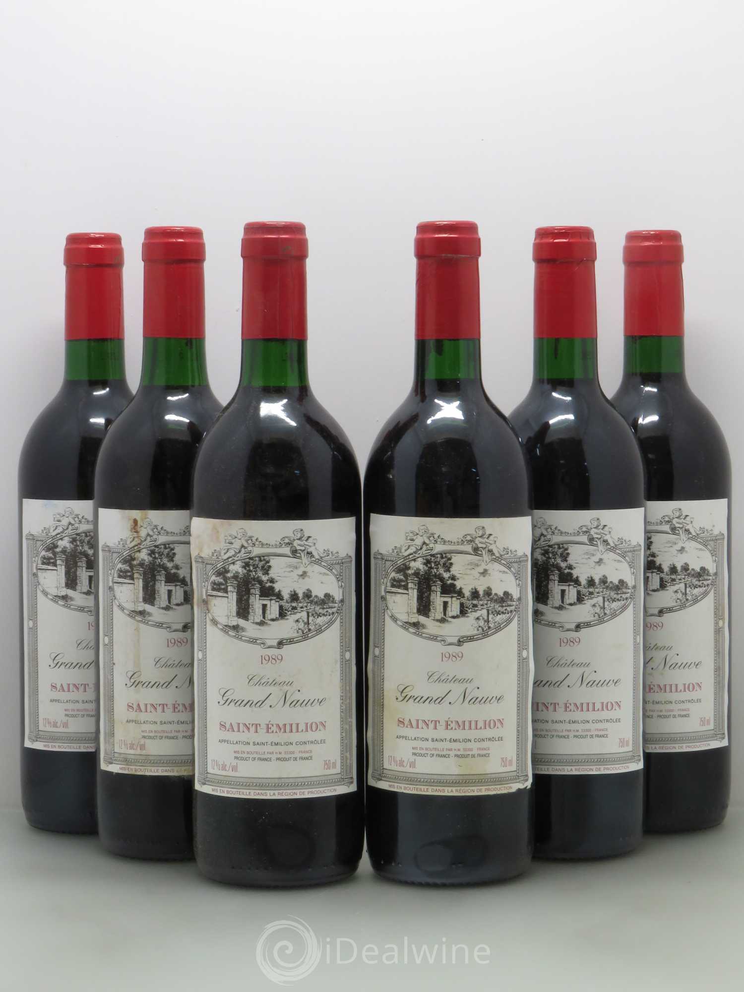 Divers Château Grand Nauve 1989 - Posten von 6 Flaschen - 0
