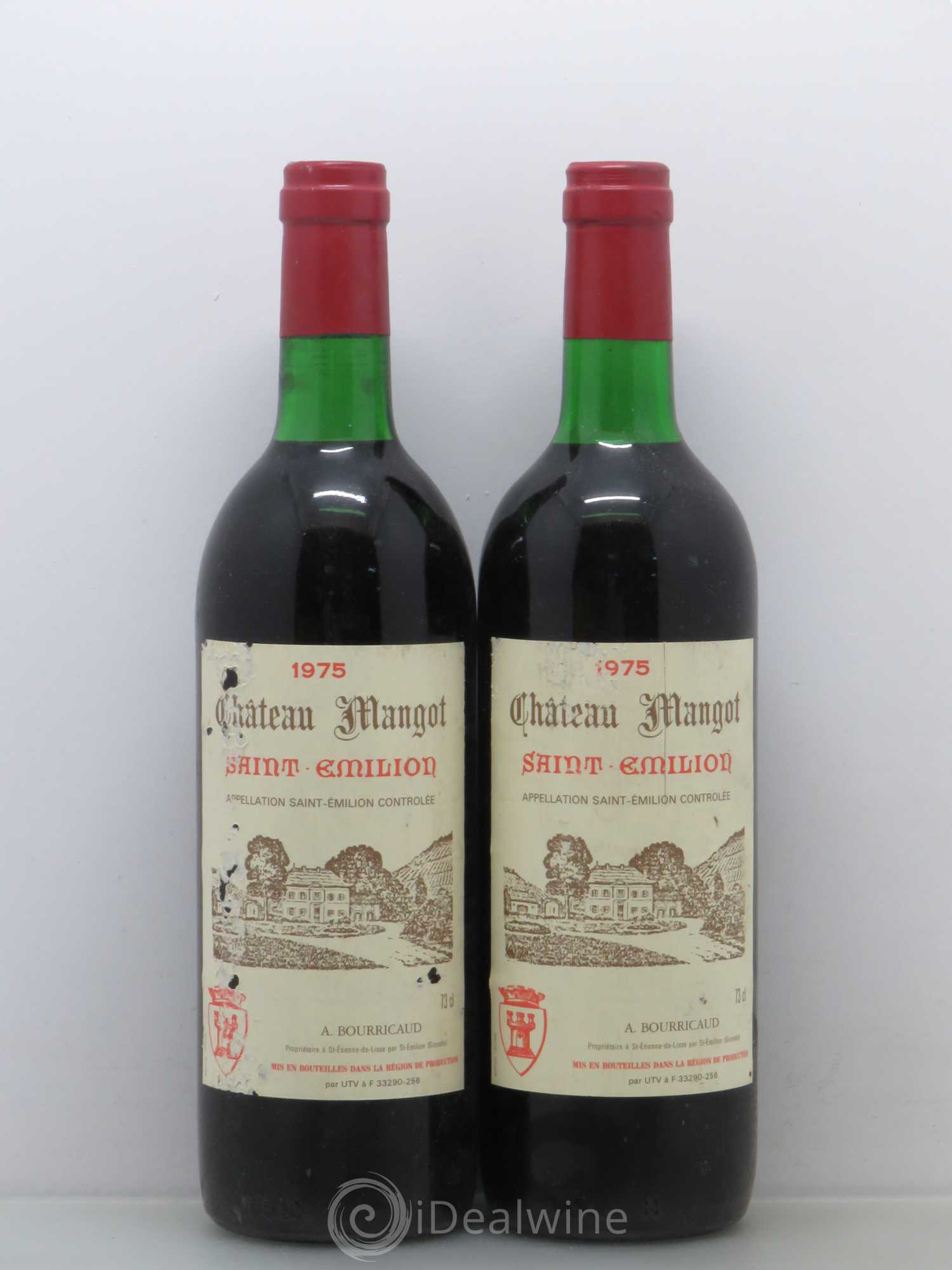 Divers Château Mangot 1975 - Lot de 2 bouteilles - 0