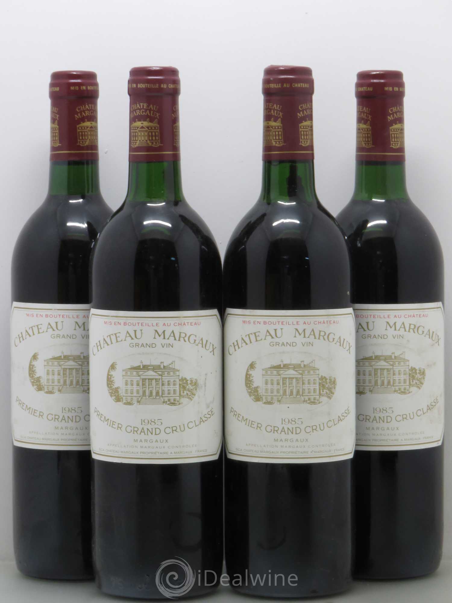 Château Margaux 1er Grand Cru Classé 1985 - Lot de 4 bouteilles - 0