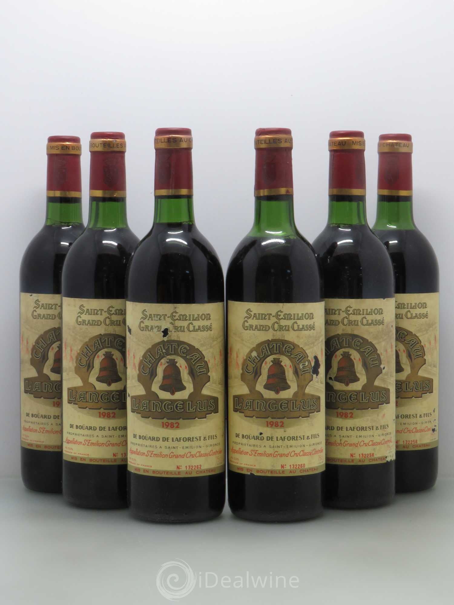 Château Angélus 1er Grand Cru Classé A 1982 - Lot de 6 bouteilles - 0