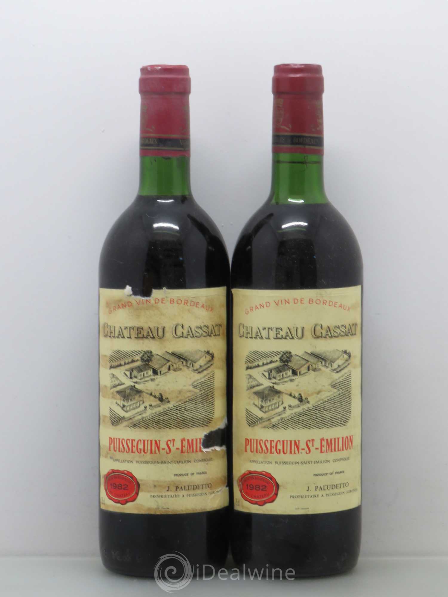 Divers Château Gassat 1982 - Posten von 2 Flaschen - 0