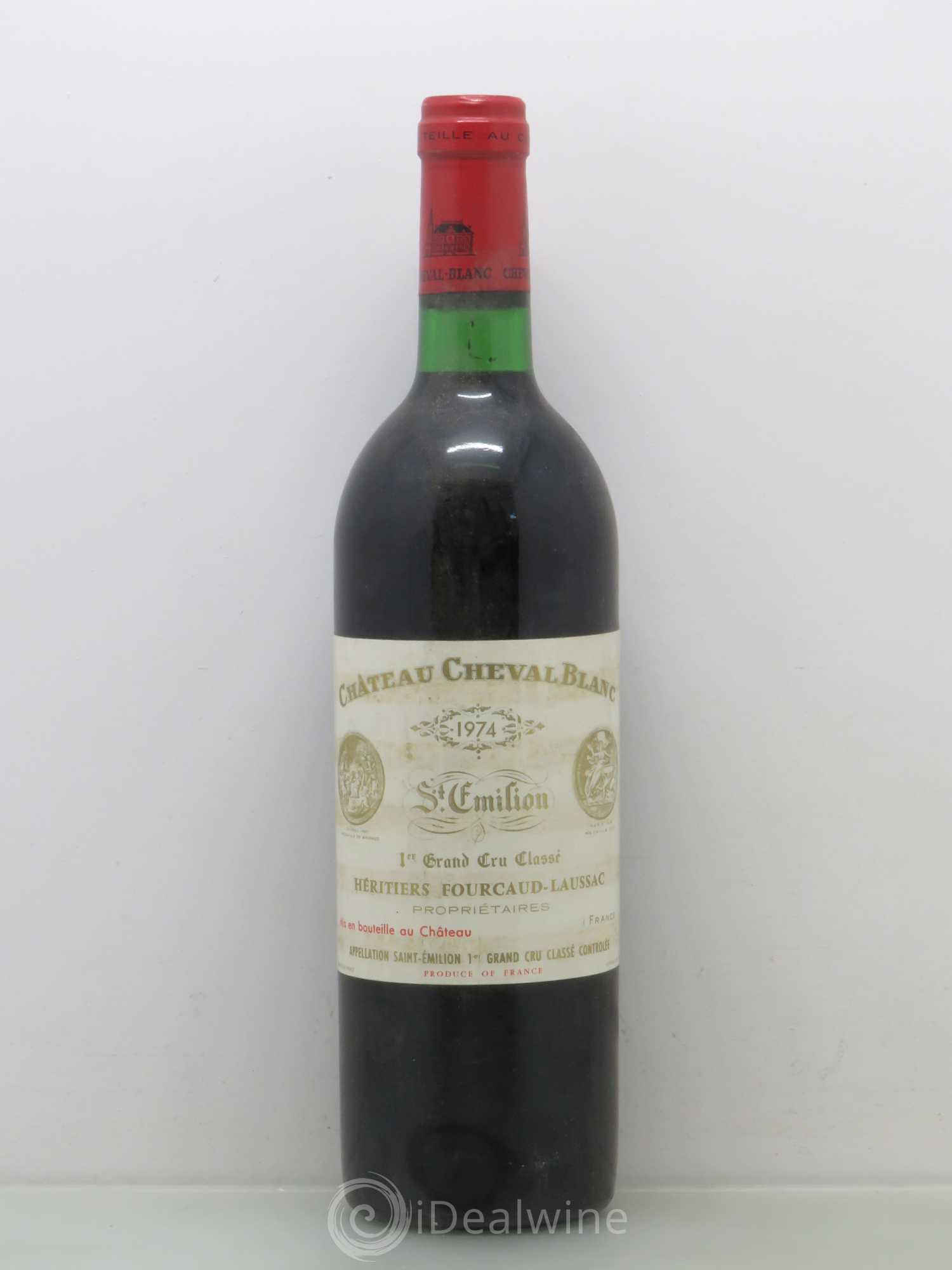 Château Cheval Blanc 1er Grand Cru Classé A 1974 - Lot de 1 bouteille - 0