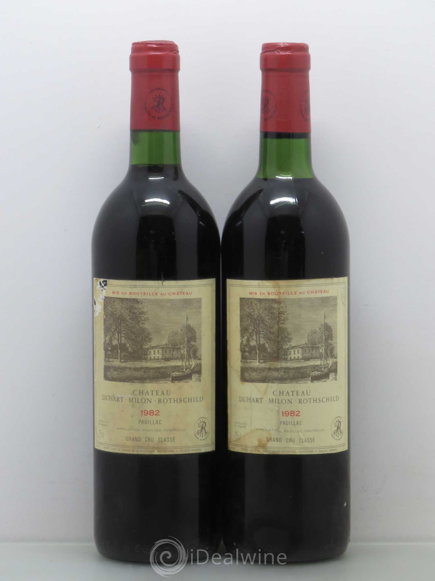 Château Duhart-Milon 4ème Grand Cru Classé 1982 - Lot de 2 bouteilles - 0