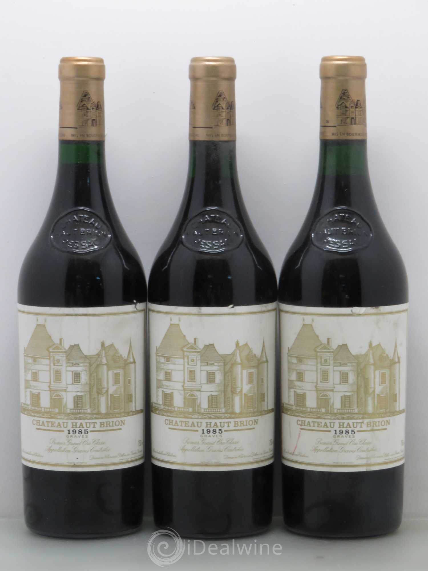 Château Haut Brion 1er Grand Cru Classé 1985 - Lot de 3 bouteilles - 0