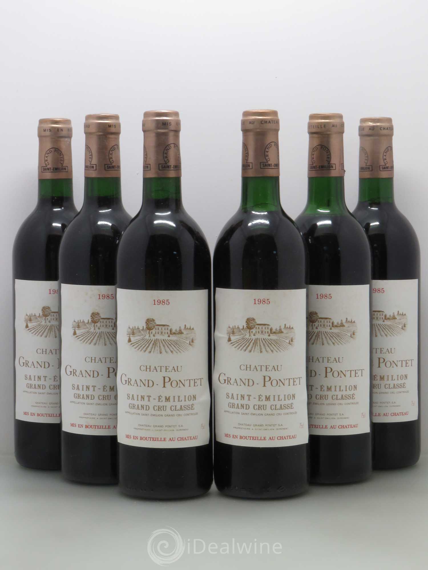 Château Grand Pontet Grand Cru Classé 1985 - Lot de 6 bouteilles - 0