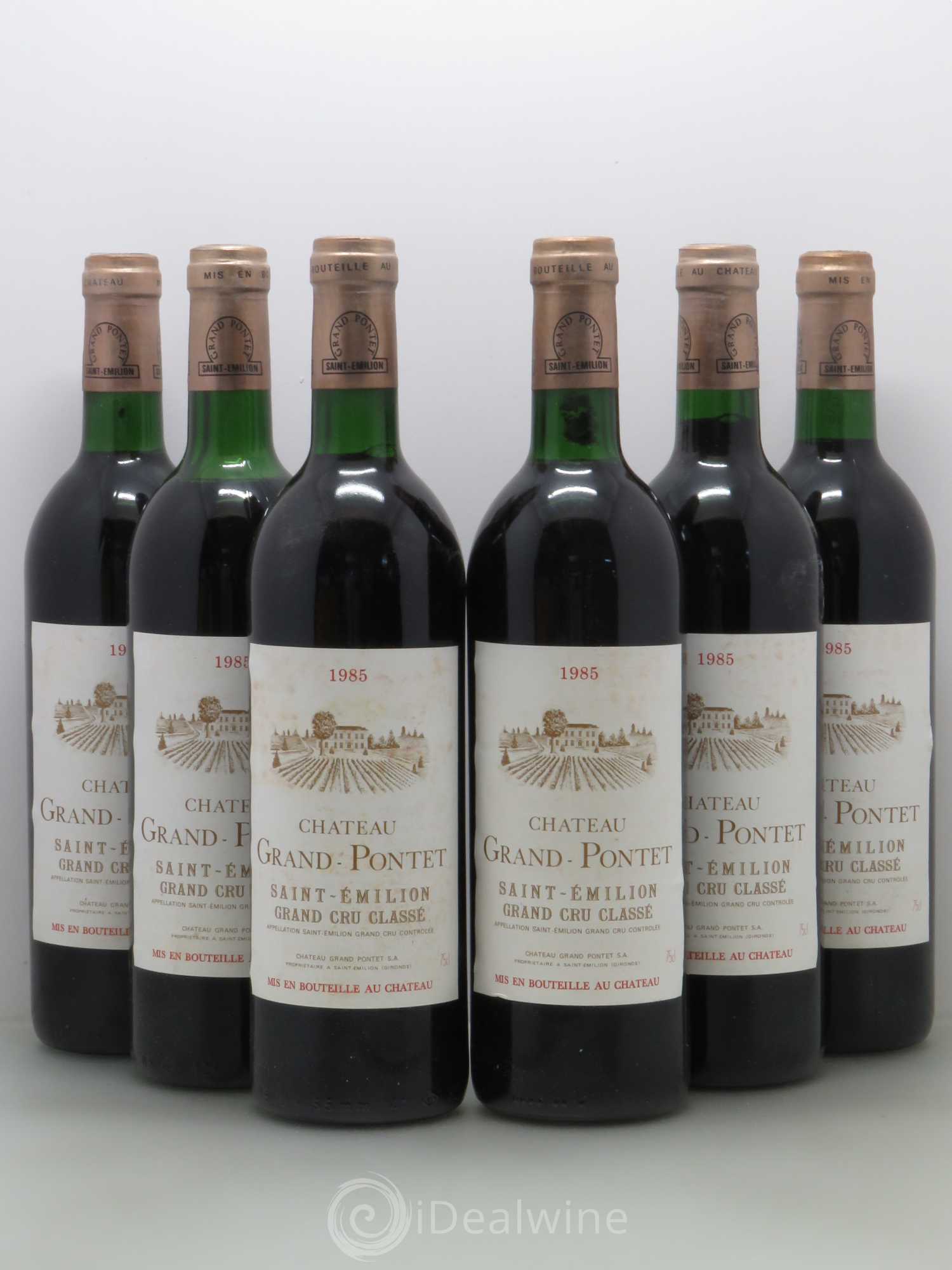 Château Grand Pontet Grand Cru Classé 1985 - Lot de 6 bouteilles - 0