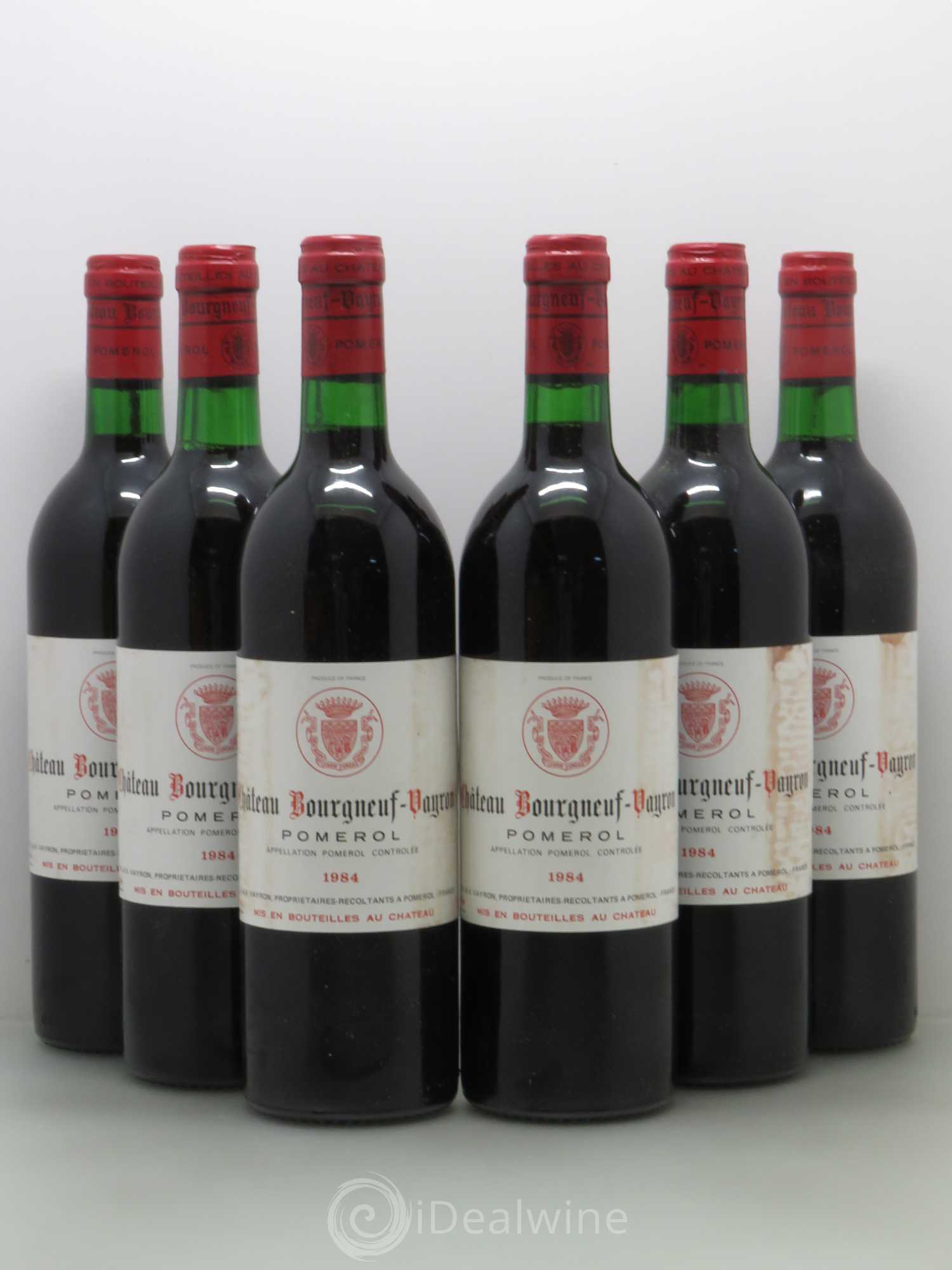 Château Bourgneuf Vayron 1984 - Lot de 6 bouteilles - 0