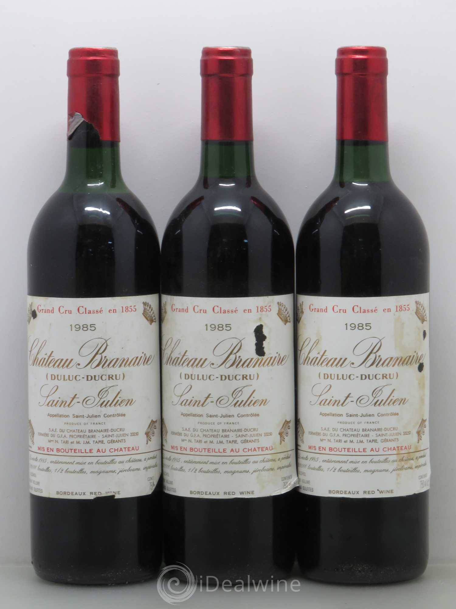 Château Branaire Ducru 4ème Grand Cru Classé 1985 - Lot de 6 bouteilles - 2