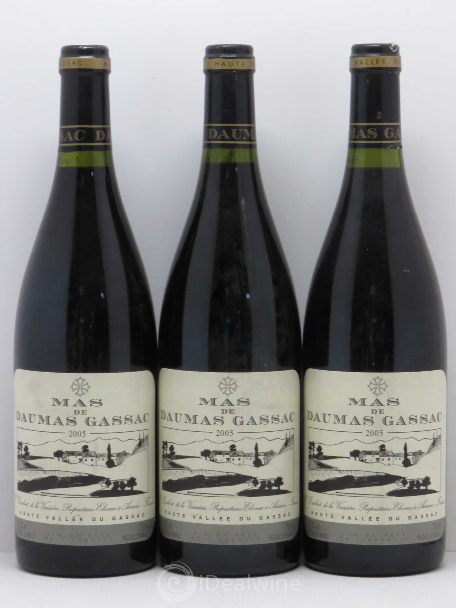 Saint-Guilhem-le-Désert - Cité d'Aniane Mas Daumas Gassac Famille Guibert de La Vaissière (sans prix de réserve) 2005 - Lot de 6 bouteilles - 2