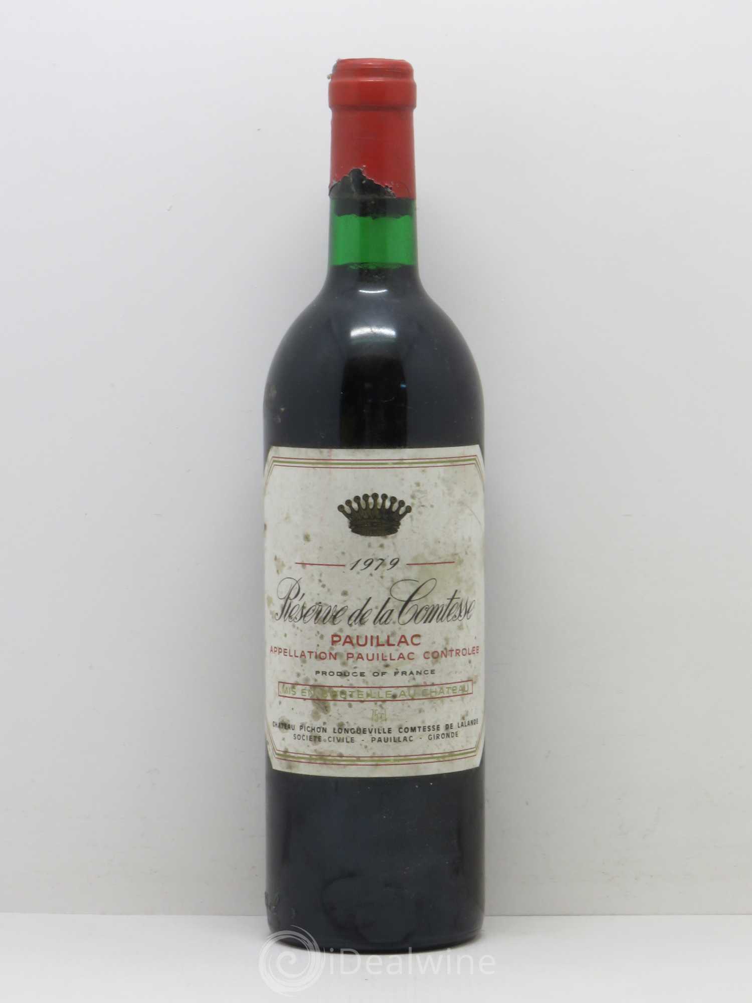 Réserve de la Comtesse Second Vin 1979 - Lot de 1 bouteille - 0