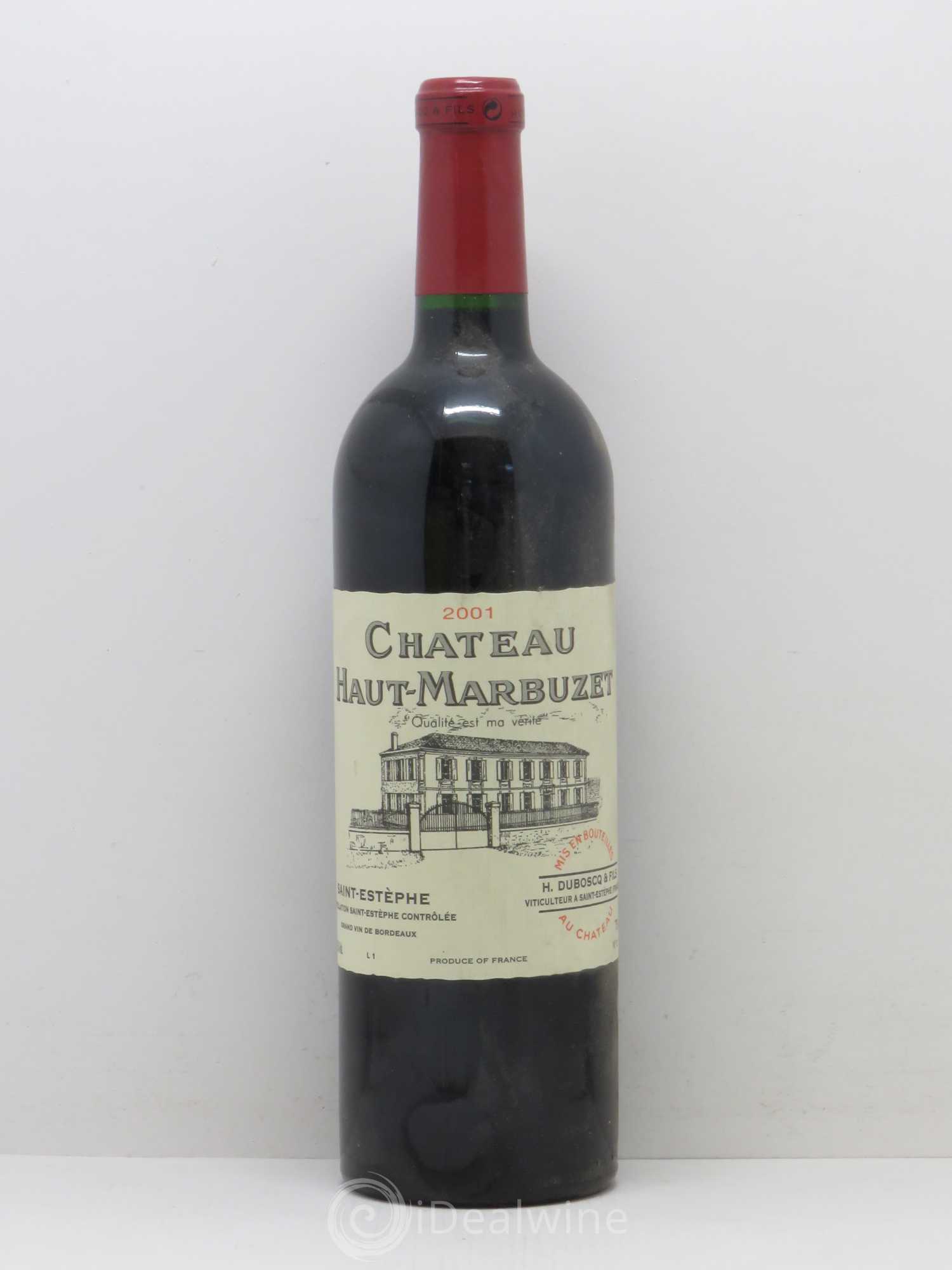 Château Haut Marbuzet 2001 - Lot de 1 bouteille - 0