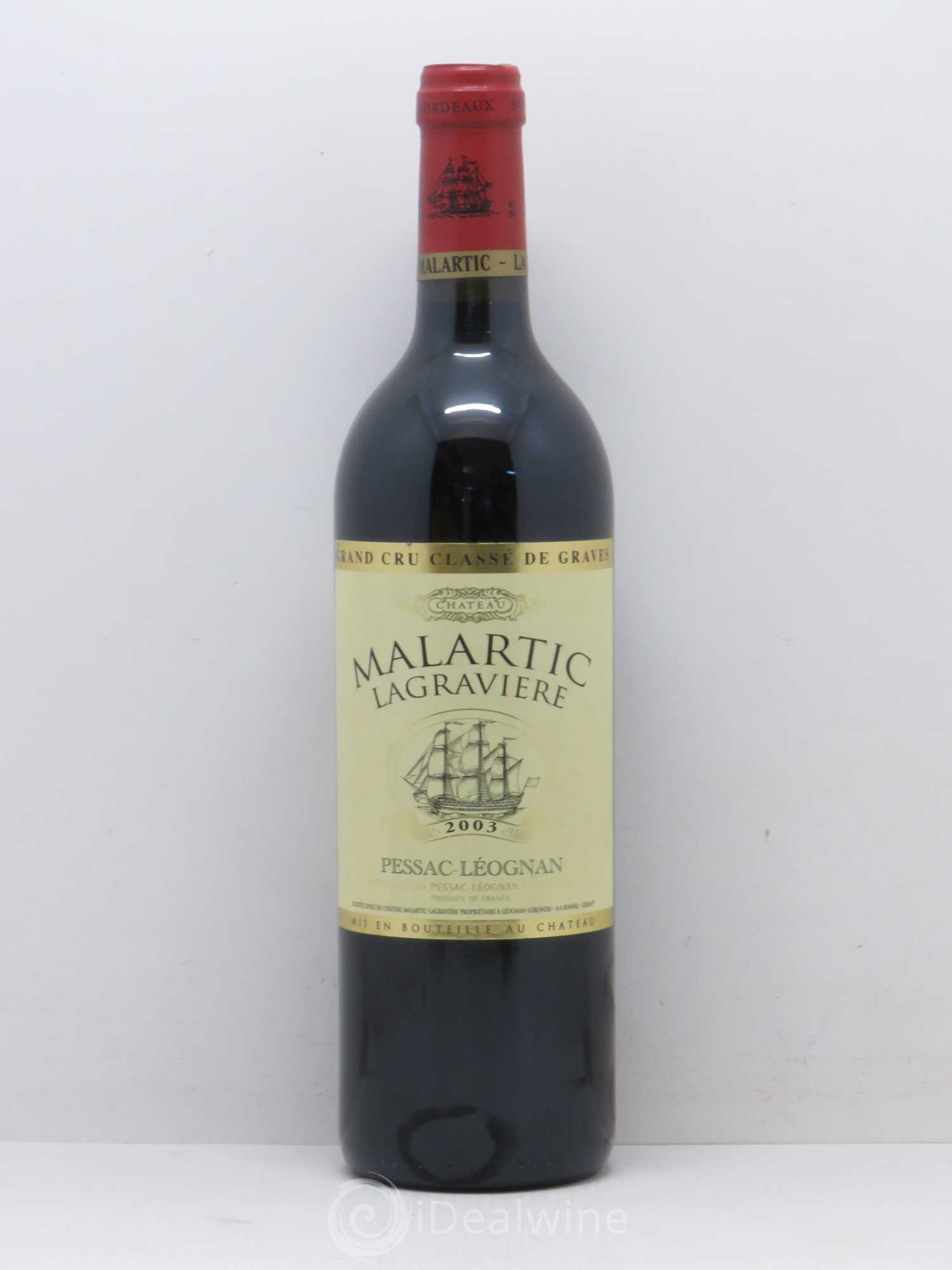 Château Malartic-Lagravière Cru Classé de Graves 2003 - Lot de 1 bouteille - 0