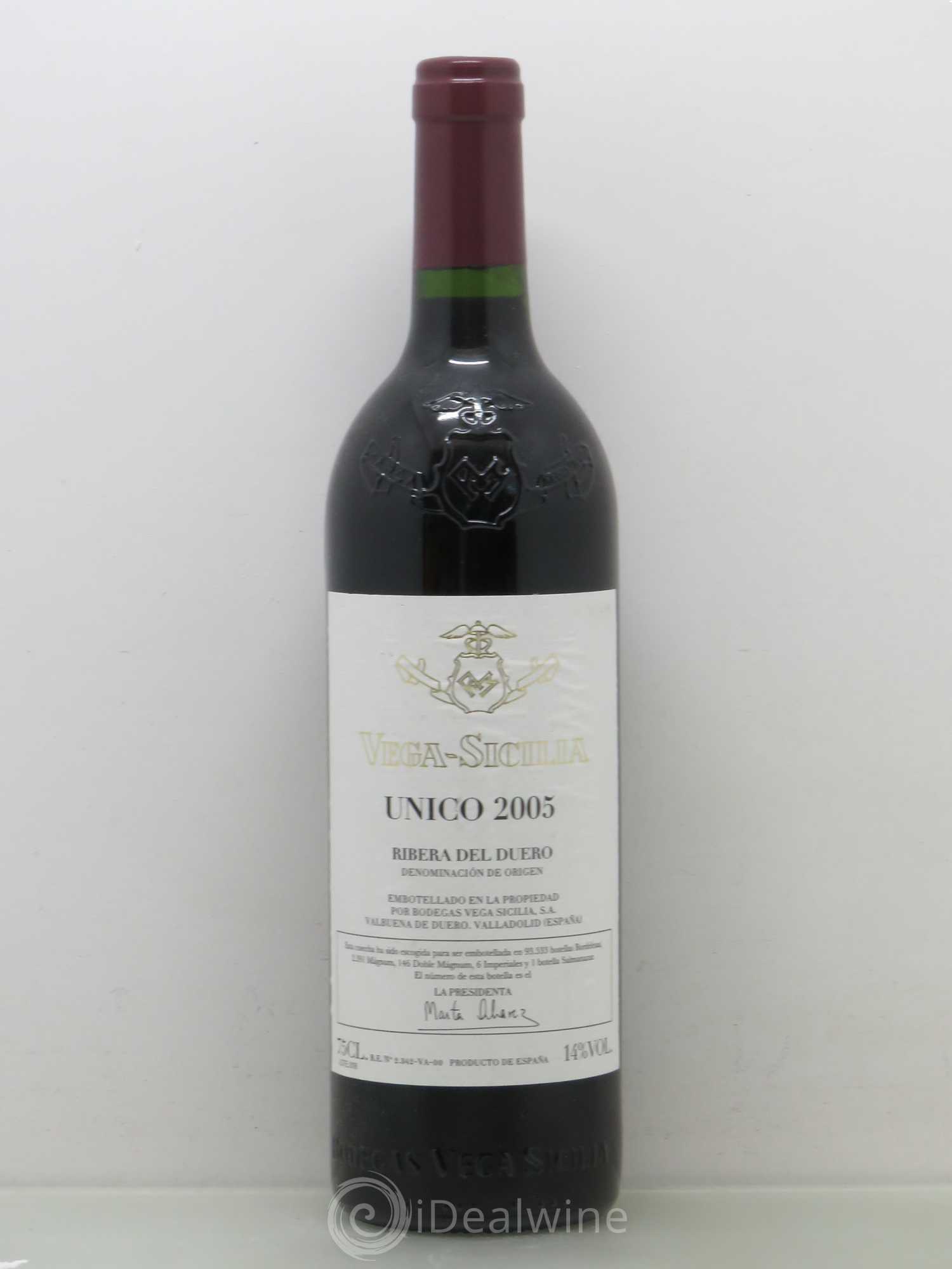 Ribera Del Duero DO Vega Sicilia Unico Famille Alvarez 2005 - Lot de 1 bouteille - 0