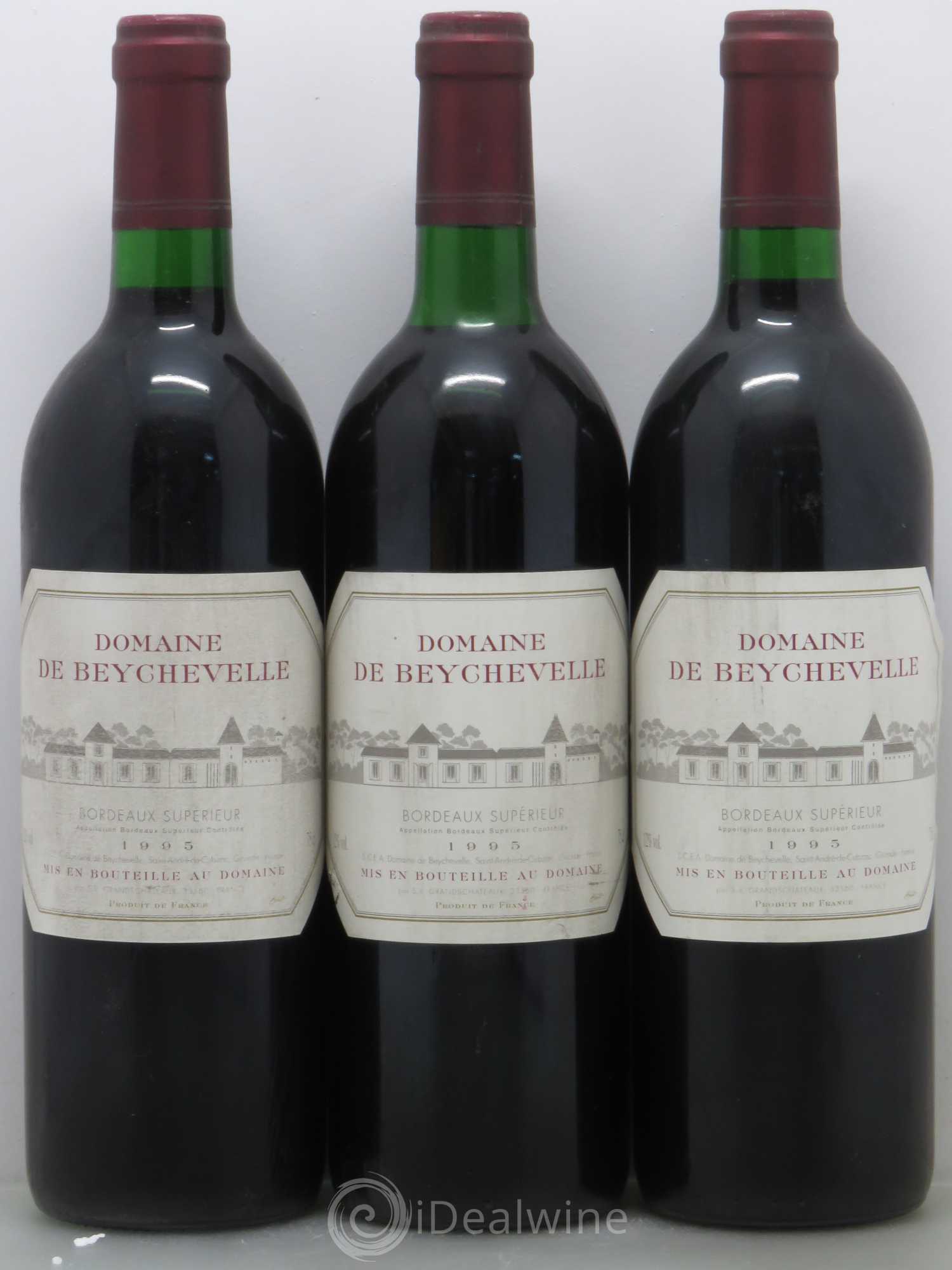 Bordeaux Domaine de Beychevelle (sans prix de réserve) 1995 - Posten von 3 Flaschen - 0