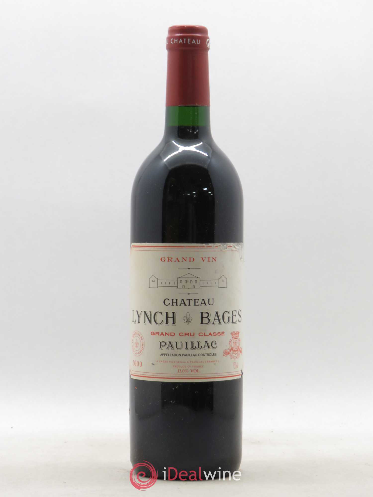 Château Lynch Bages 5ème Grand Cru Classé 2000 - Lot de 1 bouteille - 0