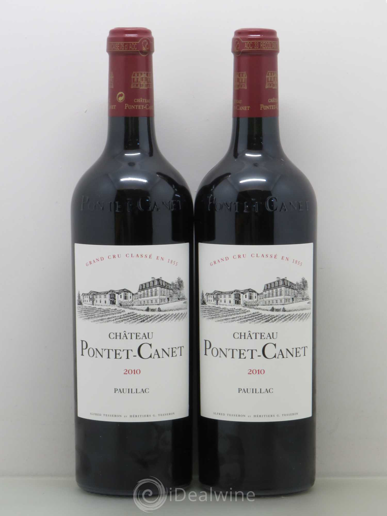 Château Pontet Canet 5ème Grand Cru Classé 2010 - Lot de 2 bouteilles - 0
