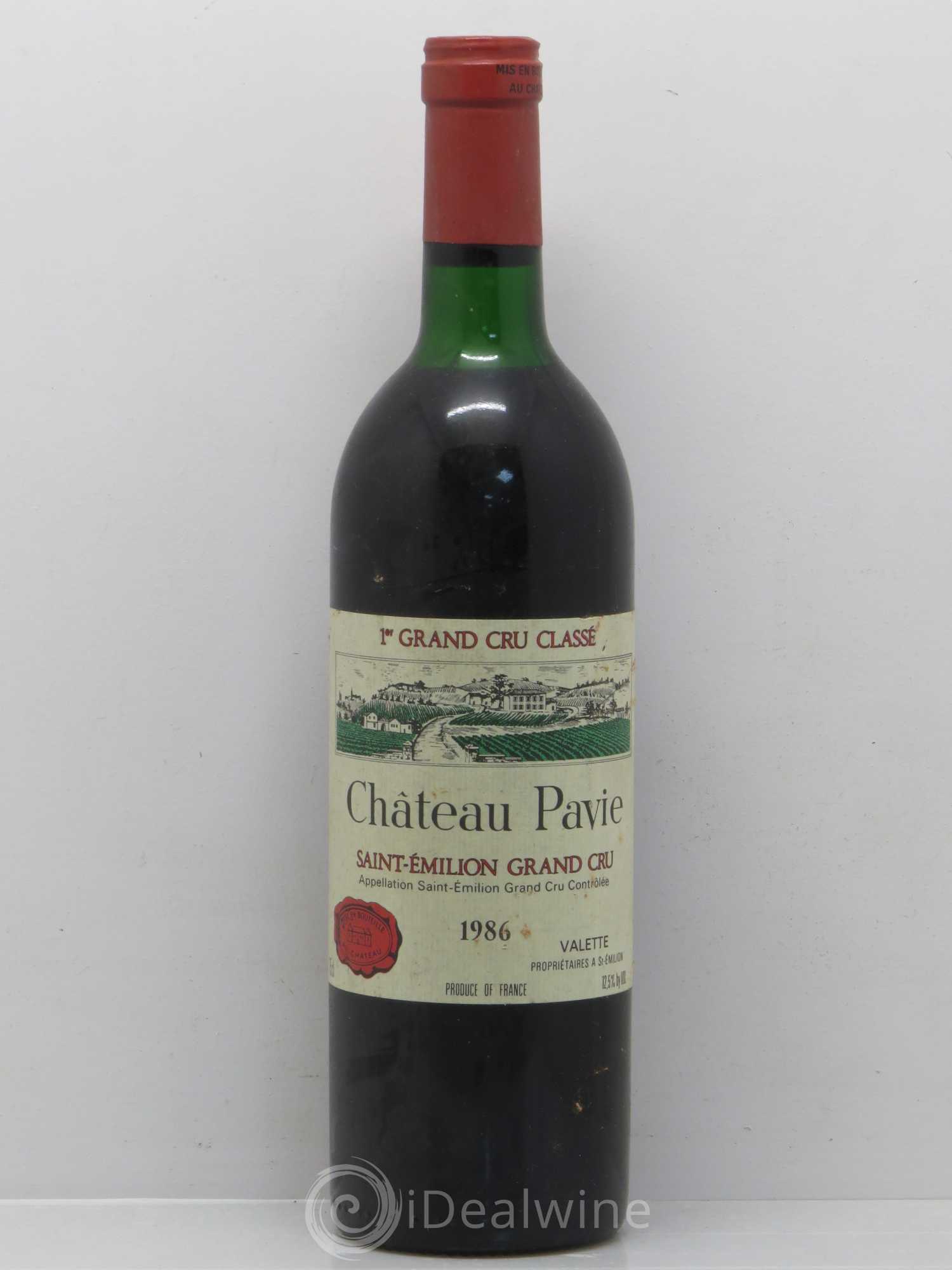 Château Pavie 1er Grand Cru Classé A 1986 - Lot de 1 bouteille - 0