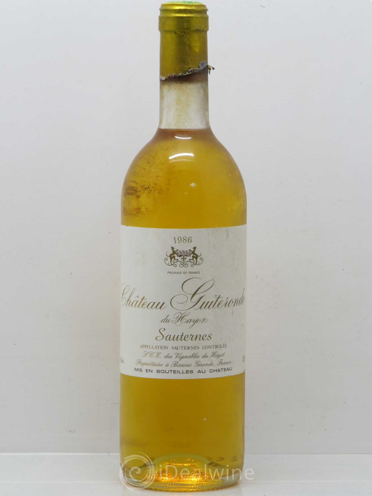Sauternes Château Guiteronde 1986 - Posten von 1 Flasche - 0