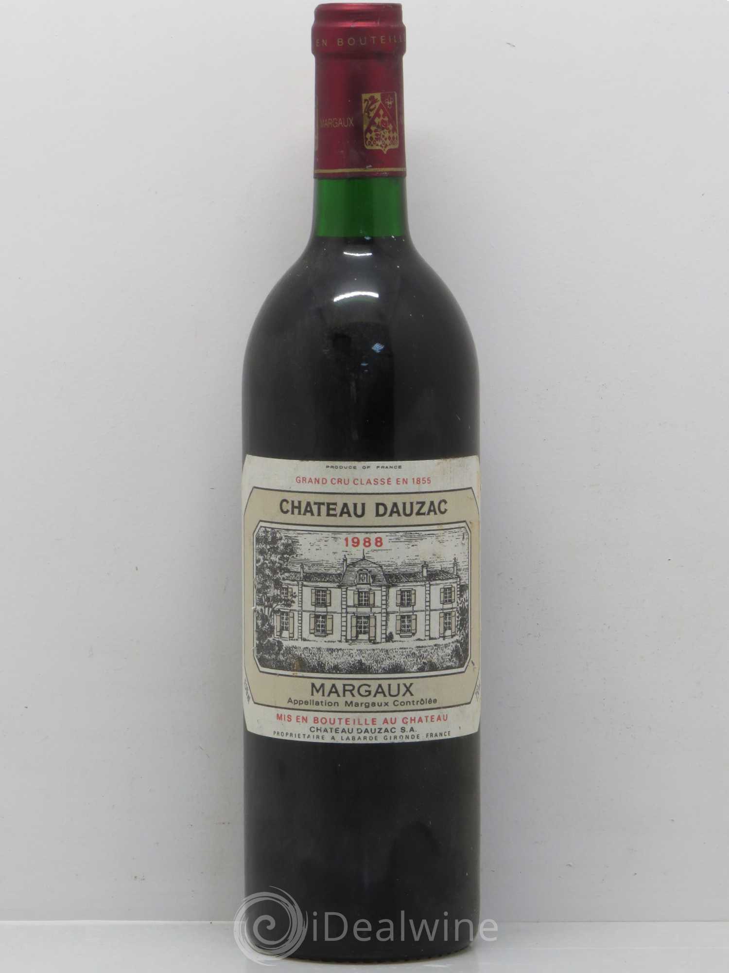 Château Dauzac 5ème Grand Cru Classé 1988 - Lot de 1 bouteille - 0