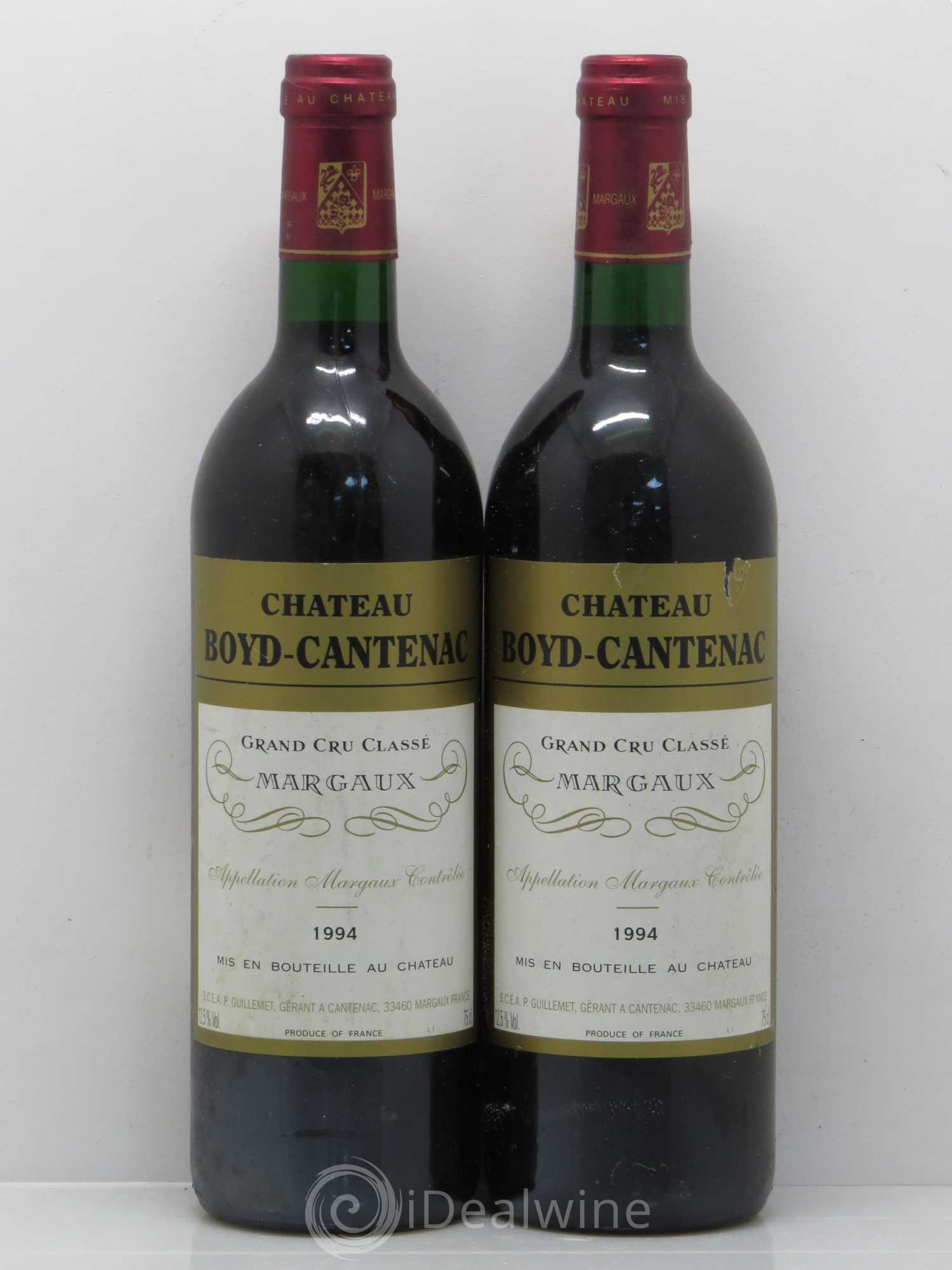 Château Boyd Cantenac 3ème Grand Cru Classé 1994 - Lot de 2 bouteilles - 0