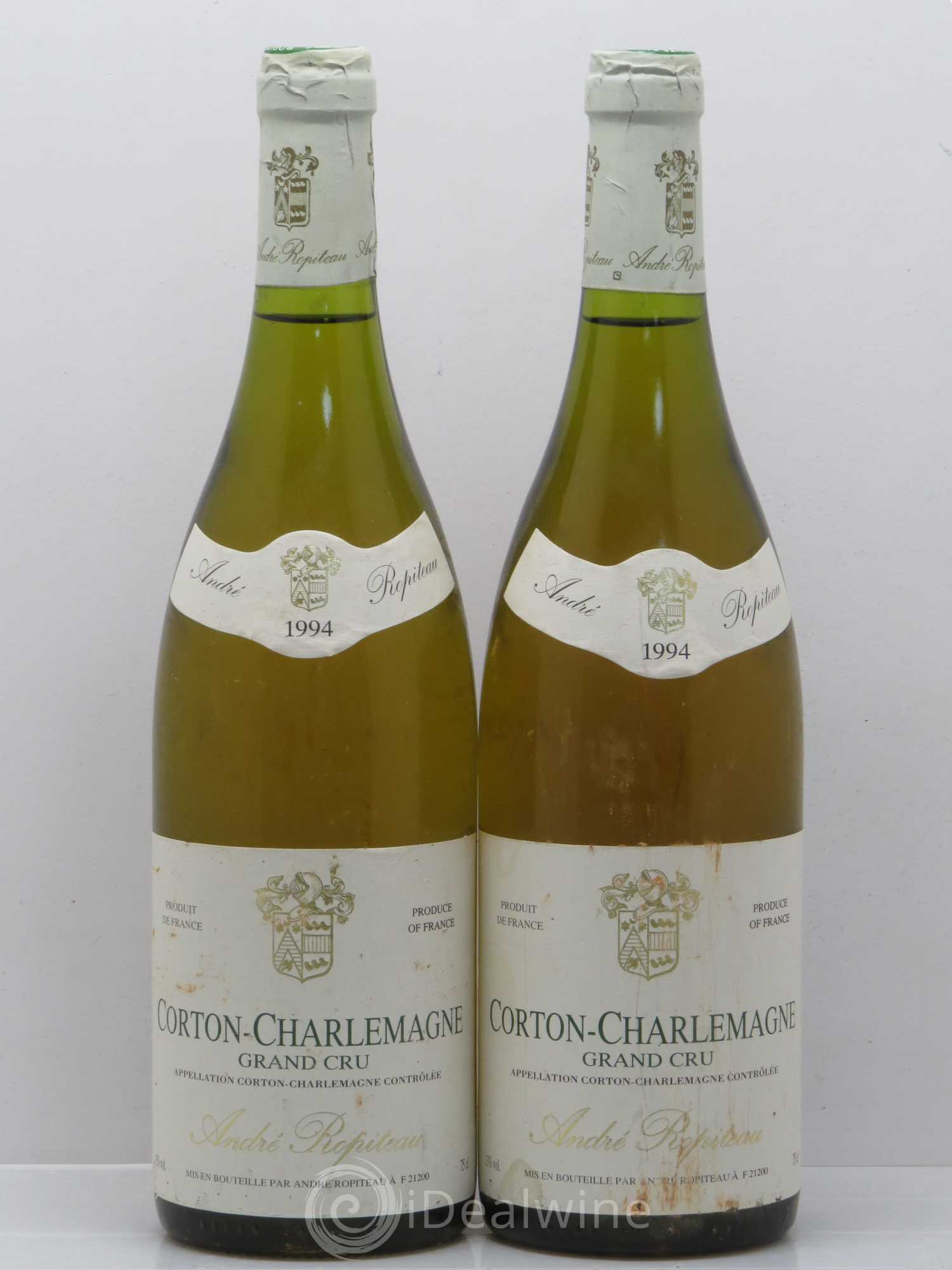 Corton-Charlemagne Grand Cru André Ropiteau 1994 - Lot de 2 bouteilles - 0