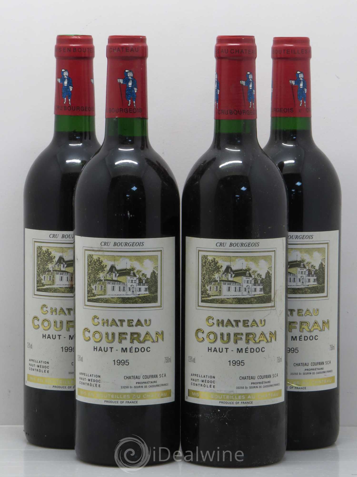 Château Coufran Cru Bourgeois 1995 - Lot de 4 bouteilles - 0