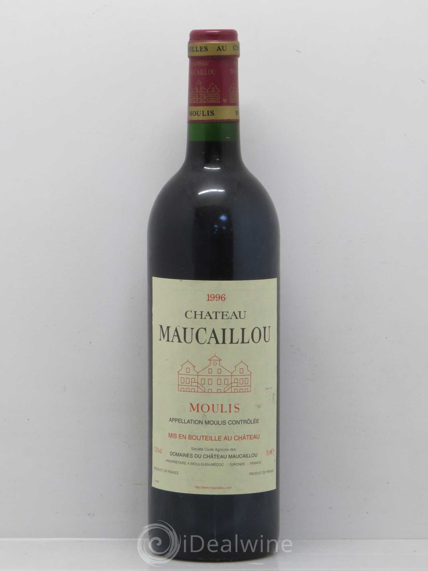 Château Maucaillou 1996 - Lot de 1 bouteille - 0