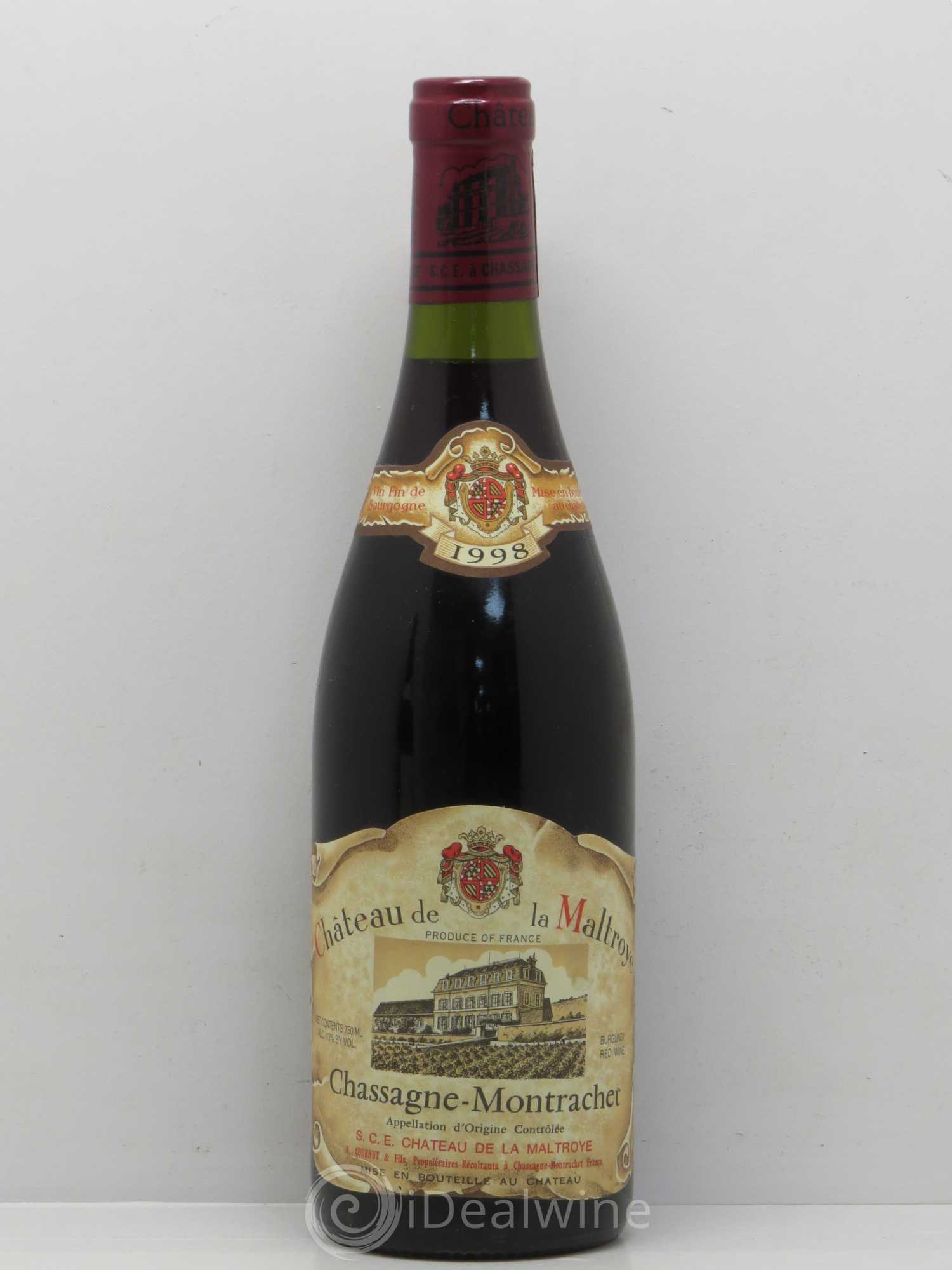 Chassagne-Montrachet Chateau De La Maltroye Cournut 1998 - Posten von 1 Flasche - 0
